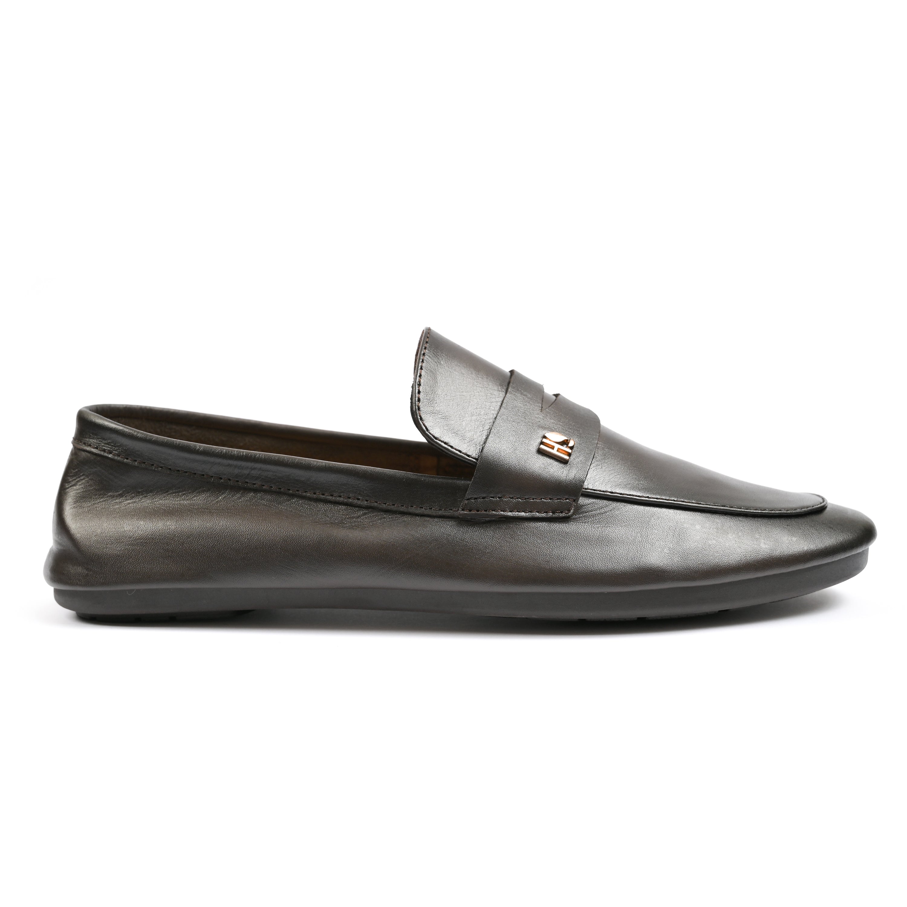 BROWN SOFT LEATHER LOAFERS