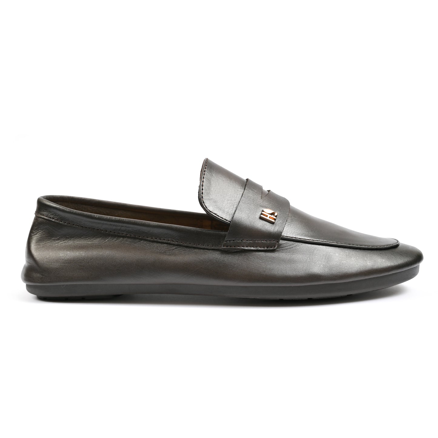 BROWN SOFT LEATHER LOAFERS