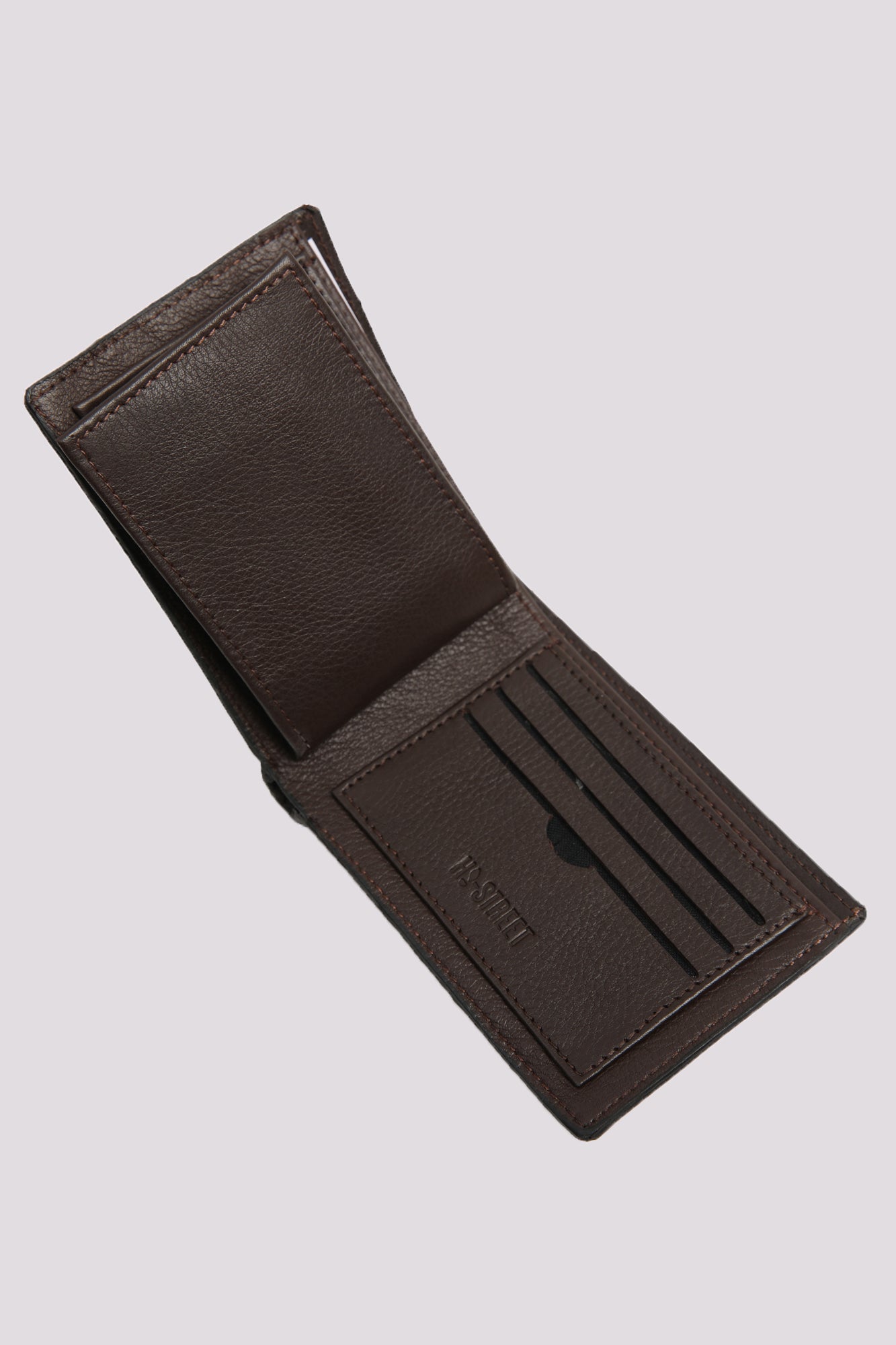 Brown Textured Leather Wallet