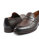 BROWN SPLIT LEATHER SHOES