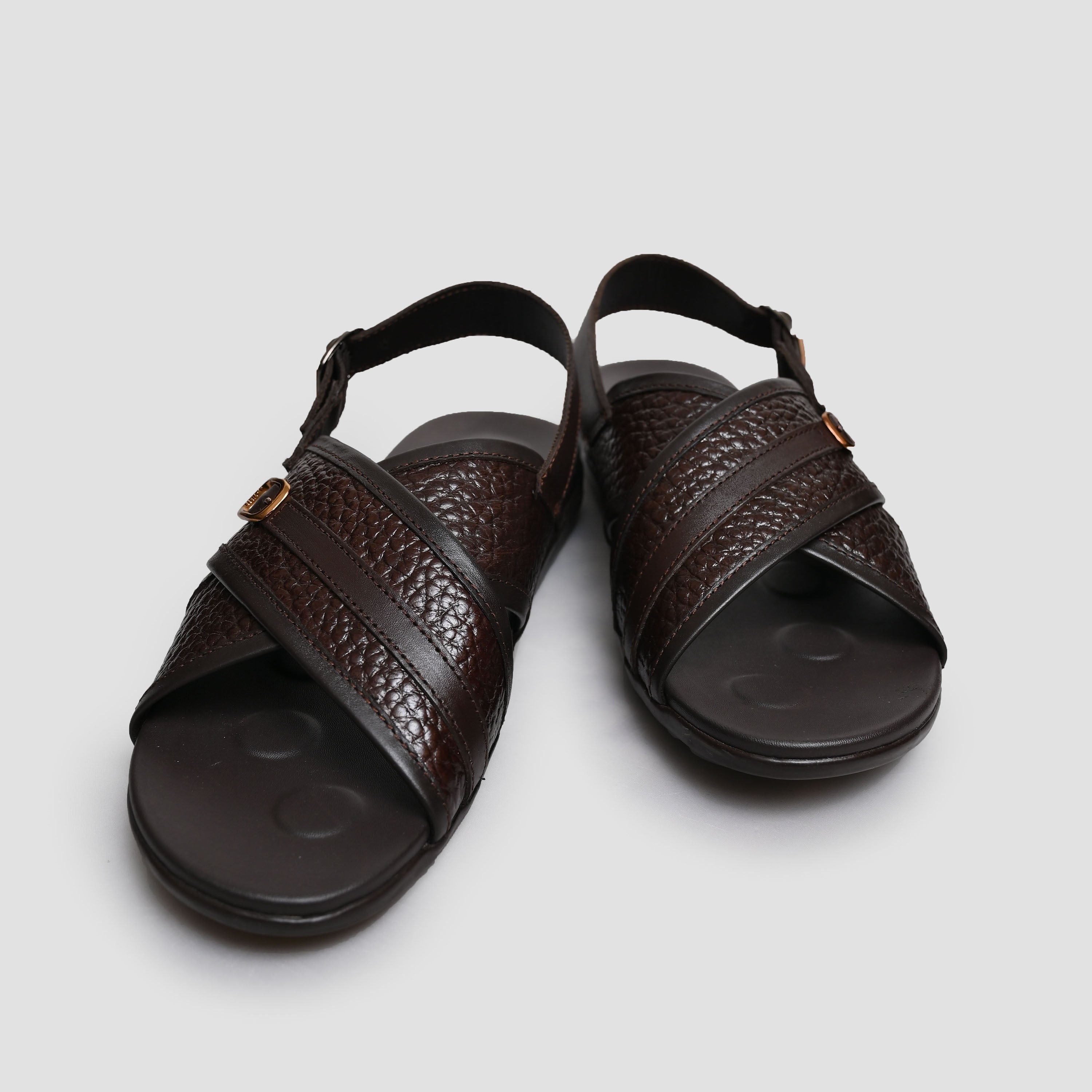 PEBBLE LEATHER COMFORT SANDAL