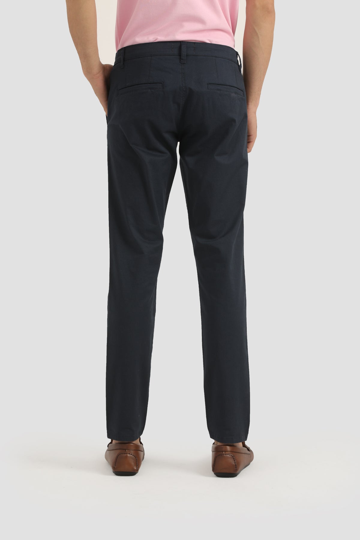 NAVY CROSS POCKET COTTON PANT