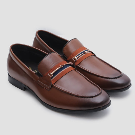 BROWN PLAIN VAMP SHOES