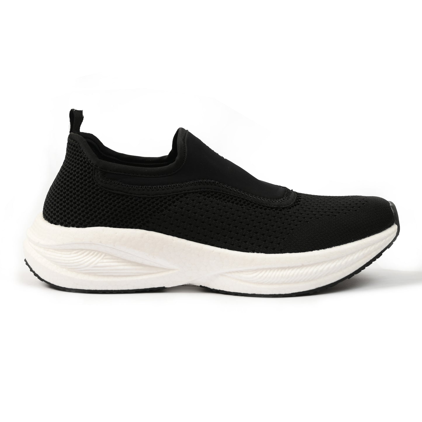 BLACK KNITED EVA TECH SHOES