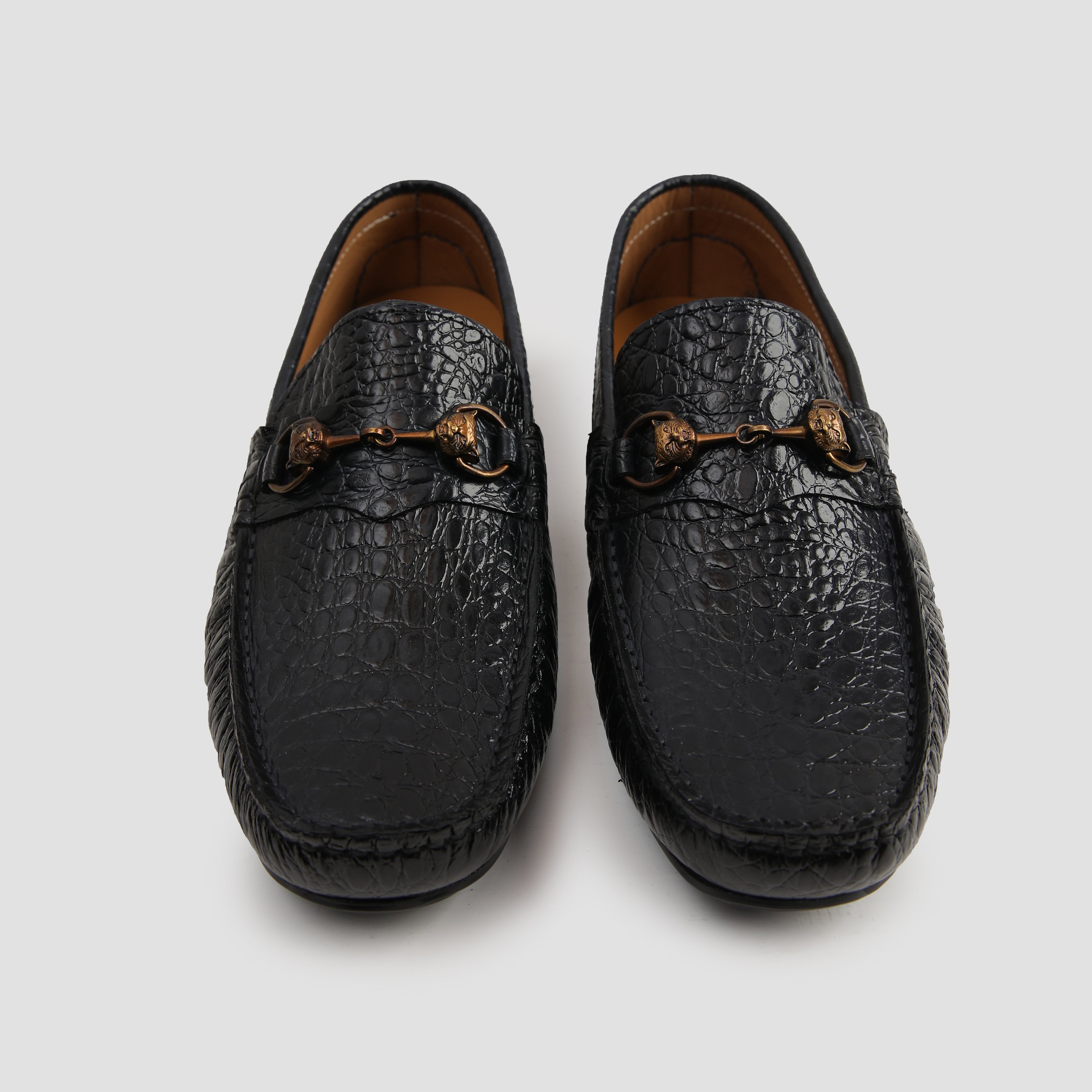 BLACK MILT LEATHER MOCCASIN