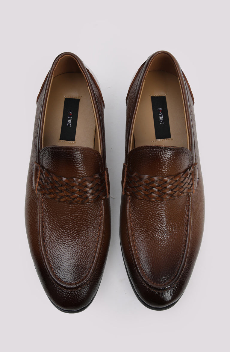 COFFEE MILT TEXTURED SHOES