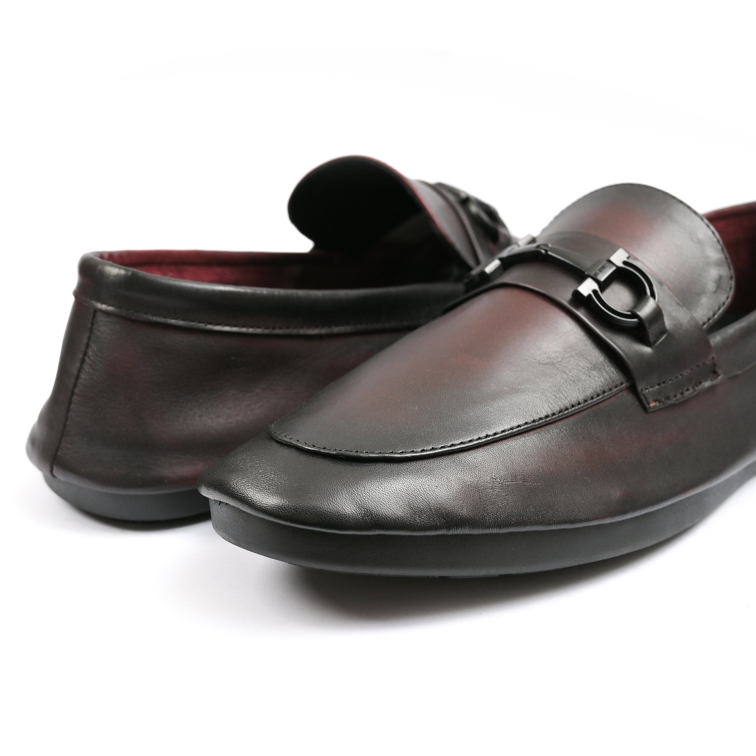 MAROON SOFT LEATHER SHOES
