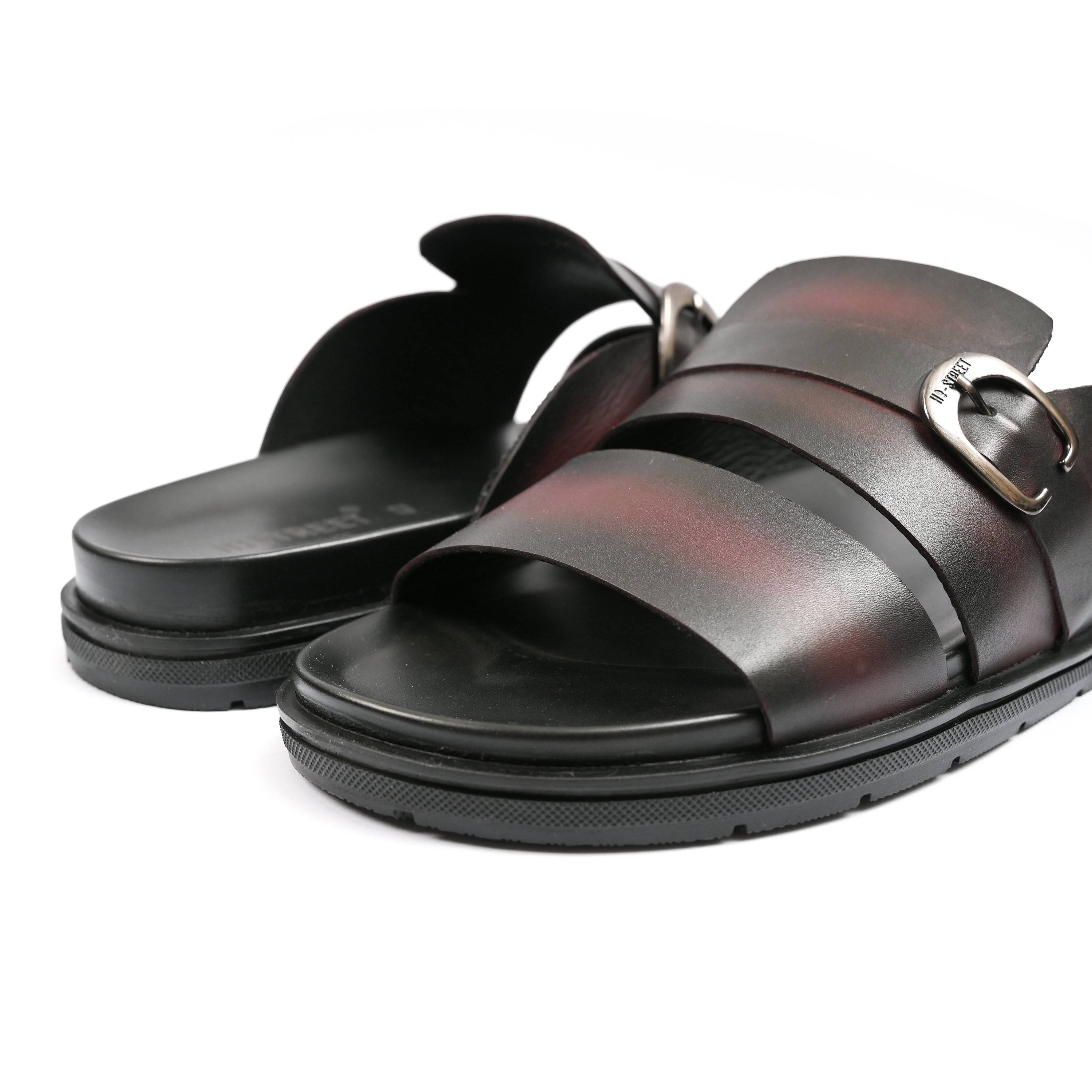 TWO TONE LEATHER EVA SLIPPER