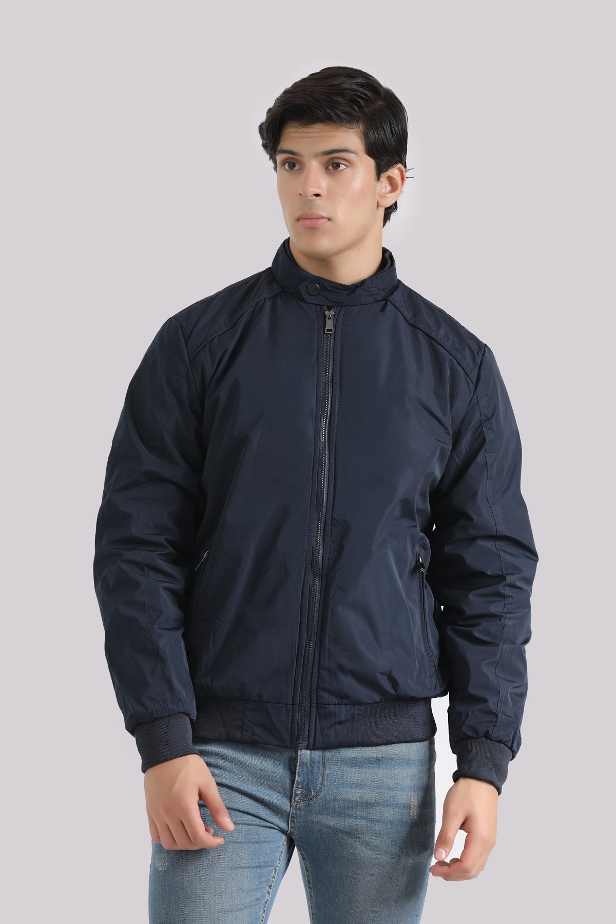 NAVY WINDBREAKER JACKET