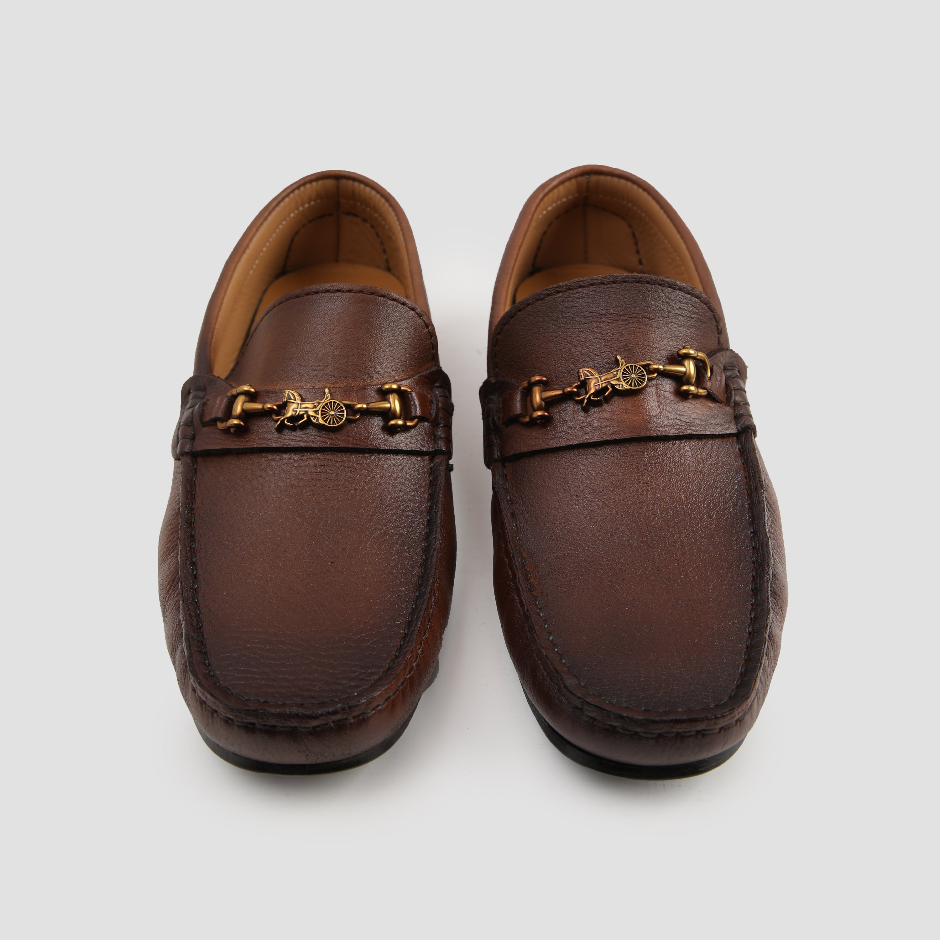 BROWN SOFT LEATHER MOCCASIN