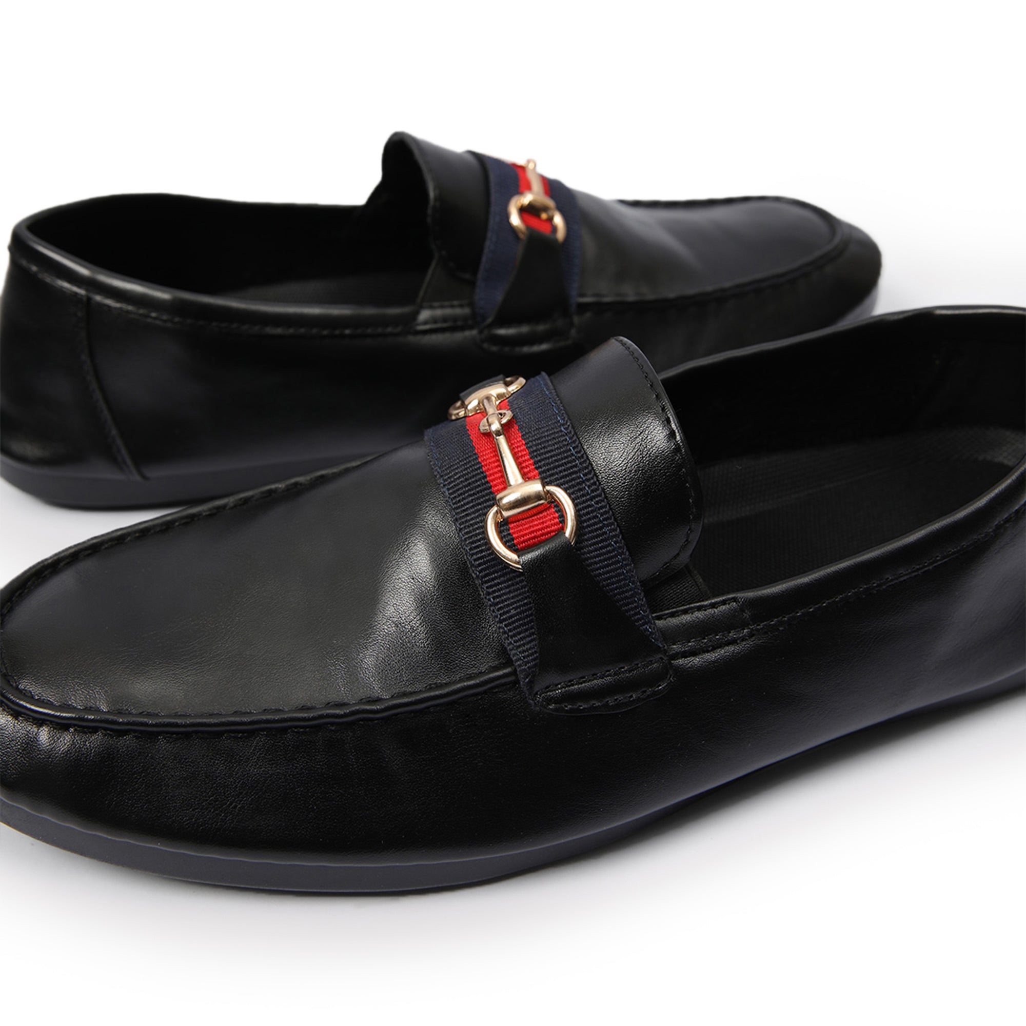 BLACK SOFT LEATHER MOCASSIN
