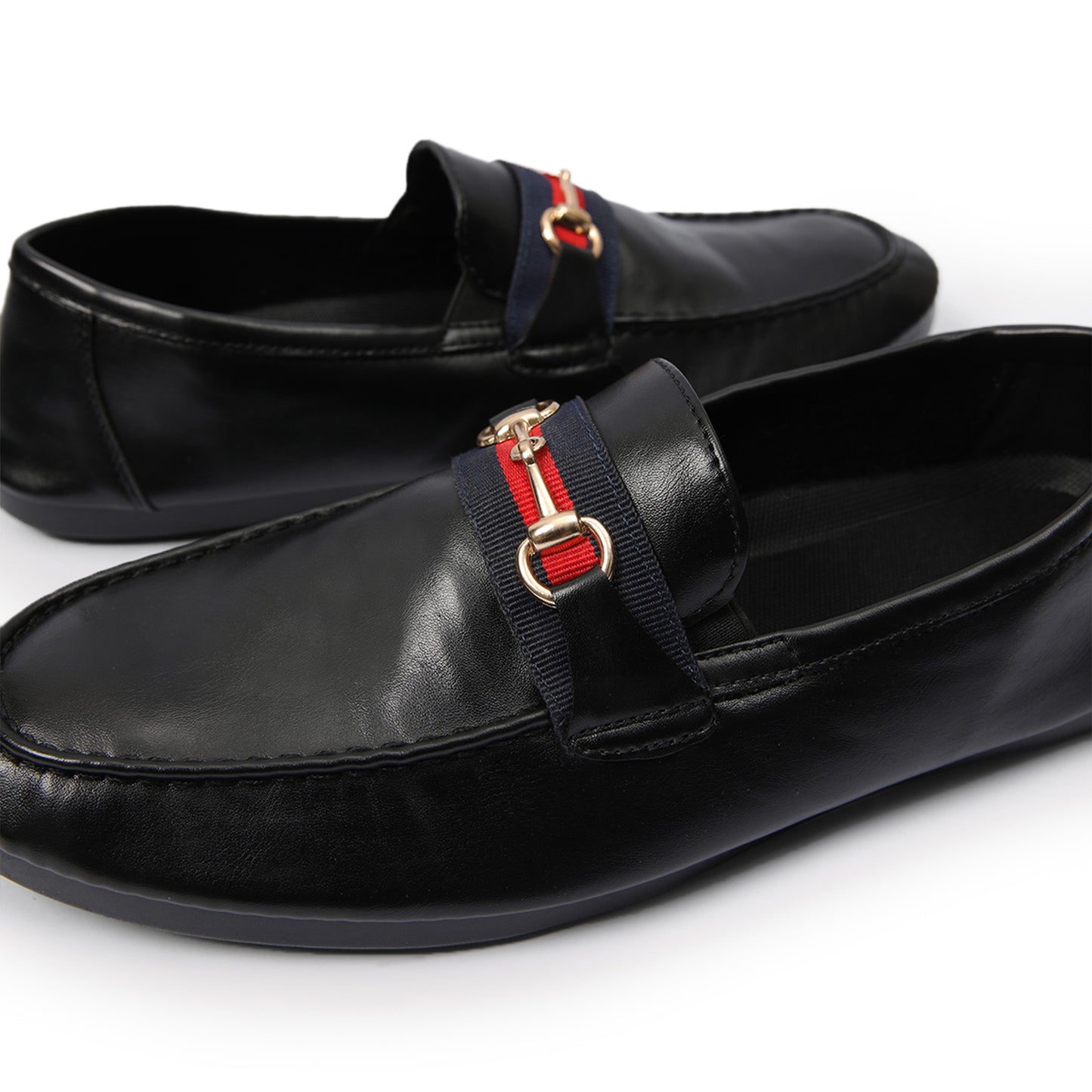 BLACK SOFT LEATHER MOCASSIN