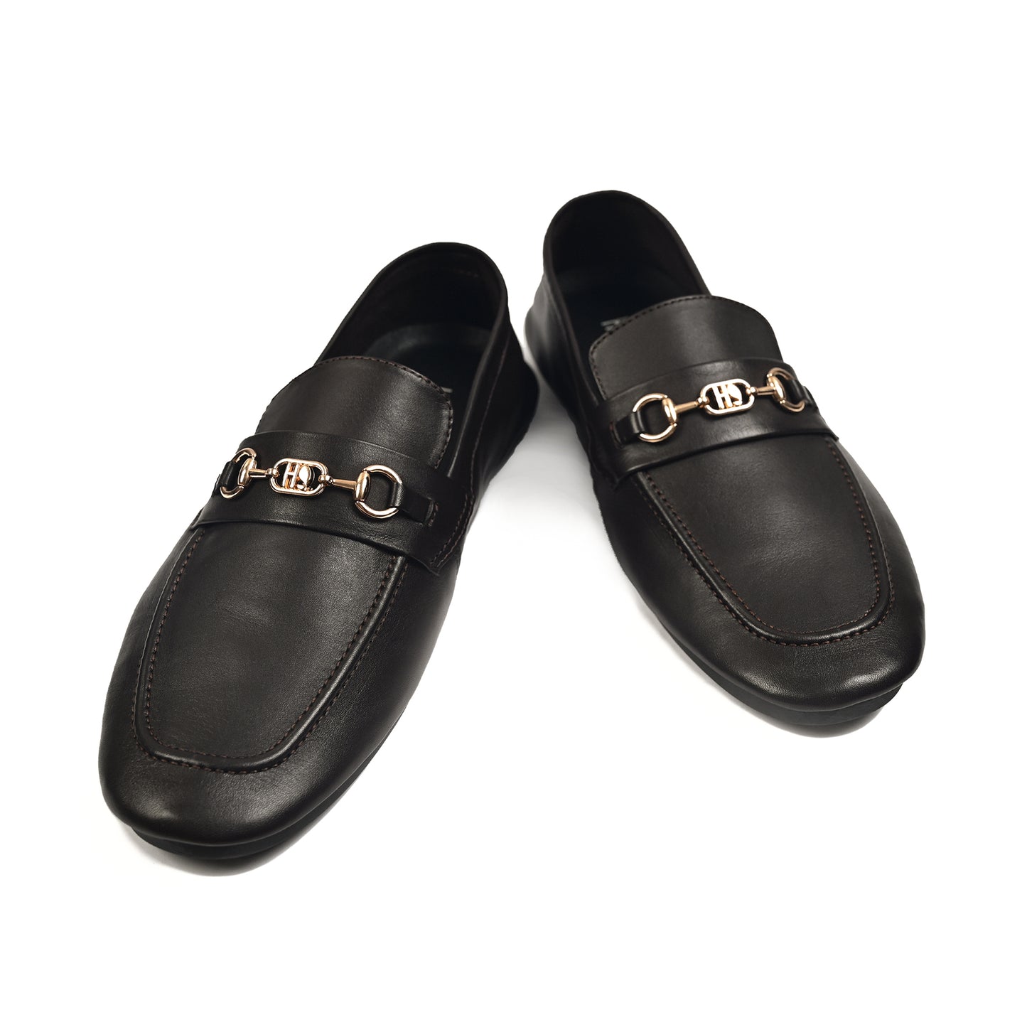 COFFEE SOFT LEATHER SHOES