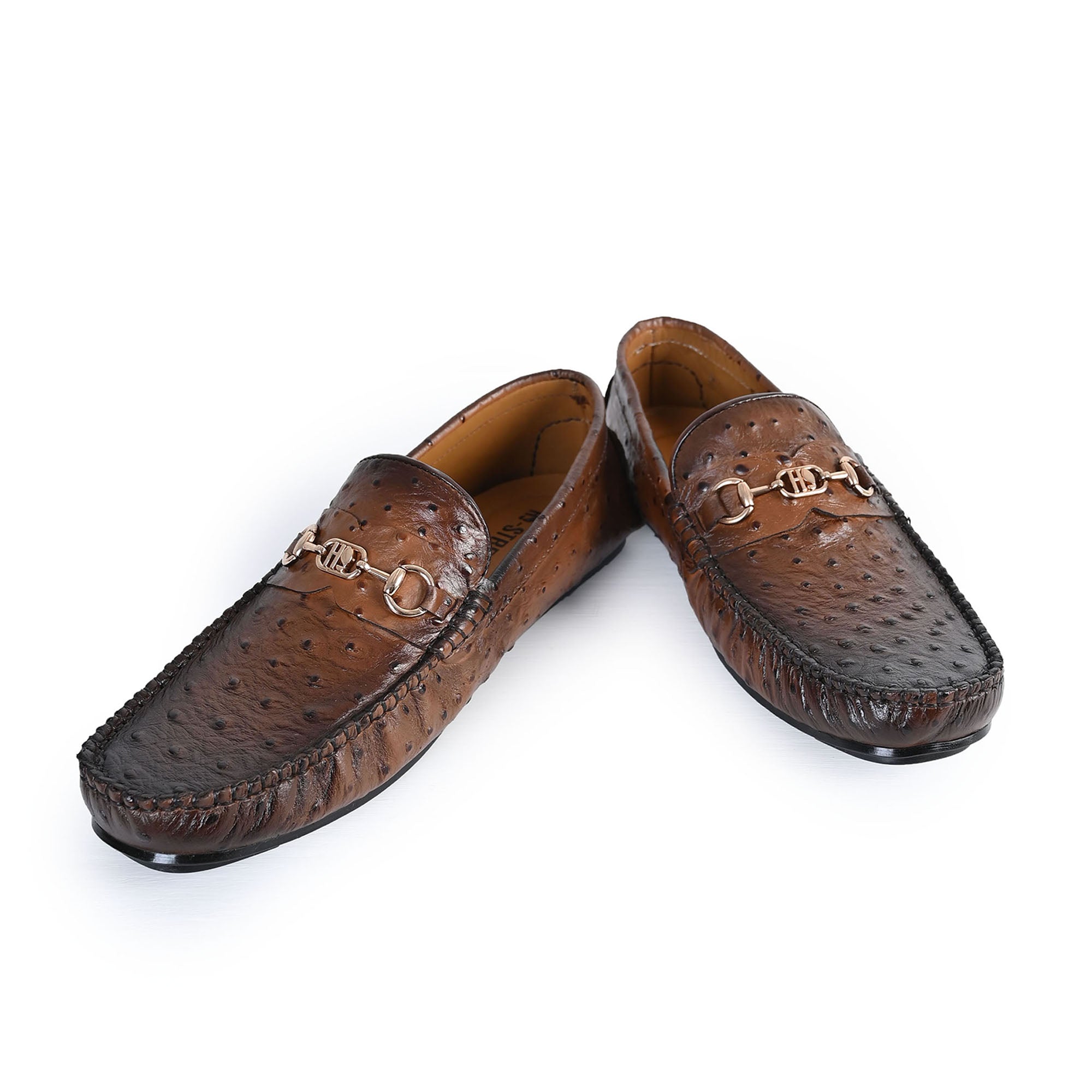 TEXTURED LEATHER MOCCASIN