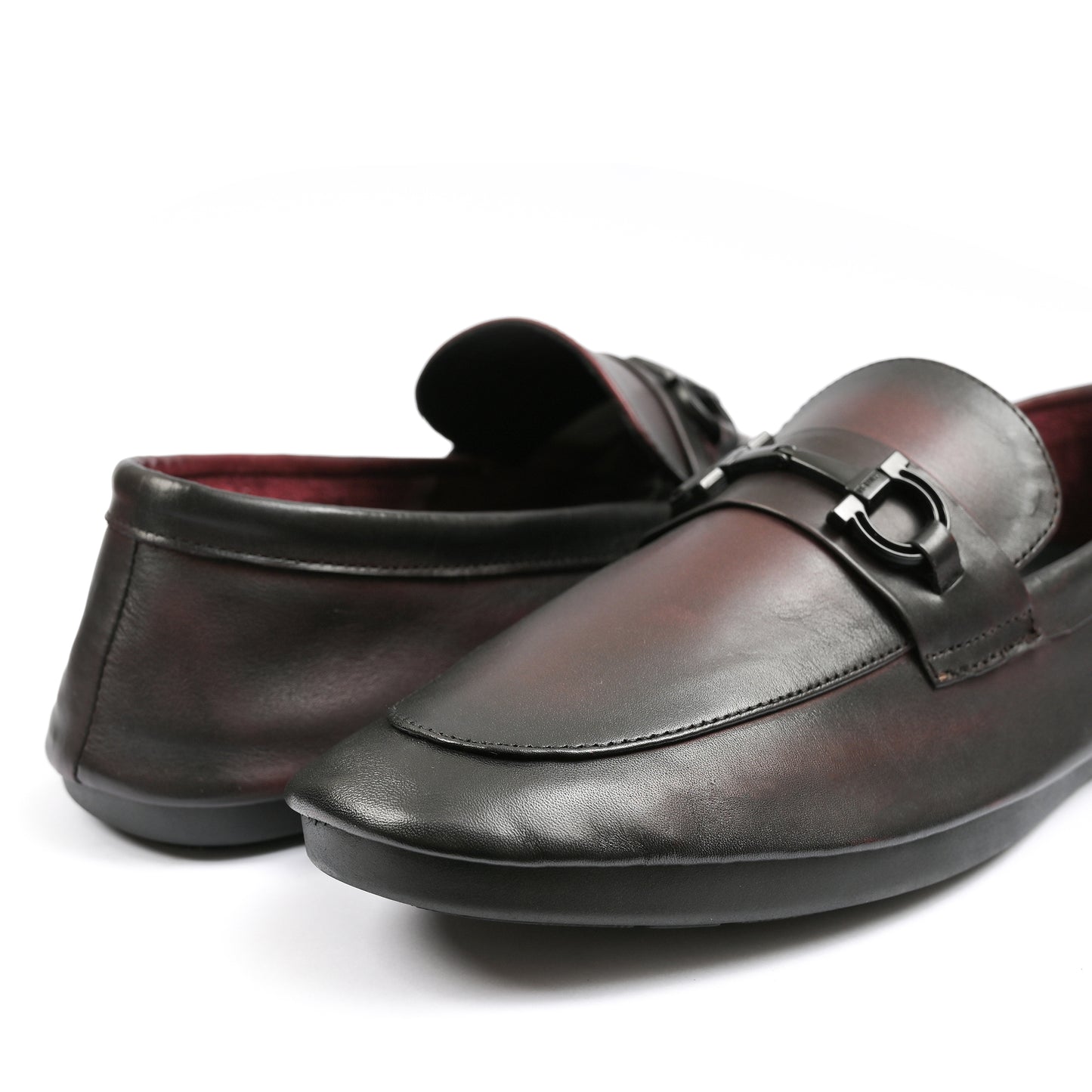 MAROON SOFT LEATHER SHOES