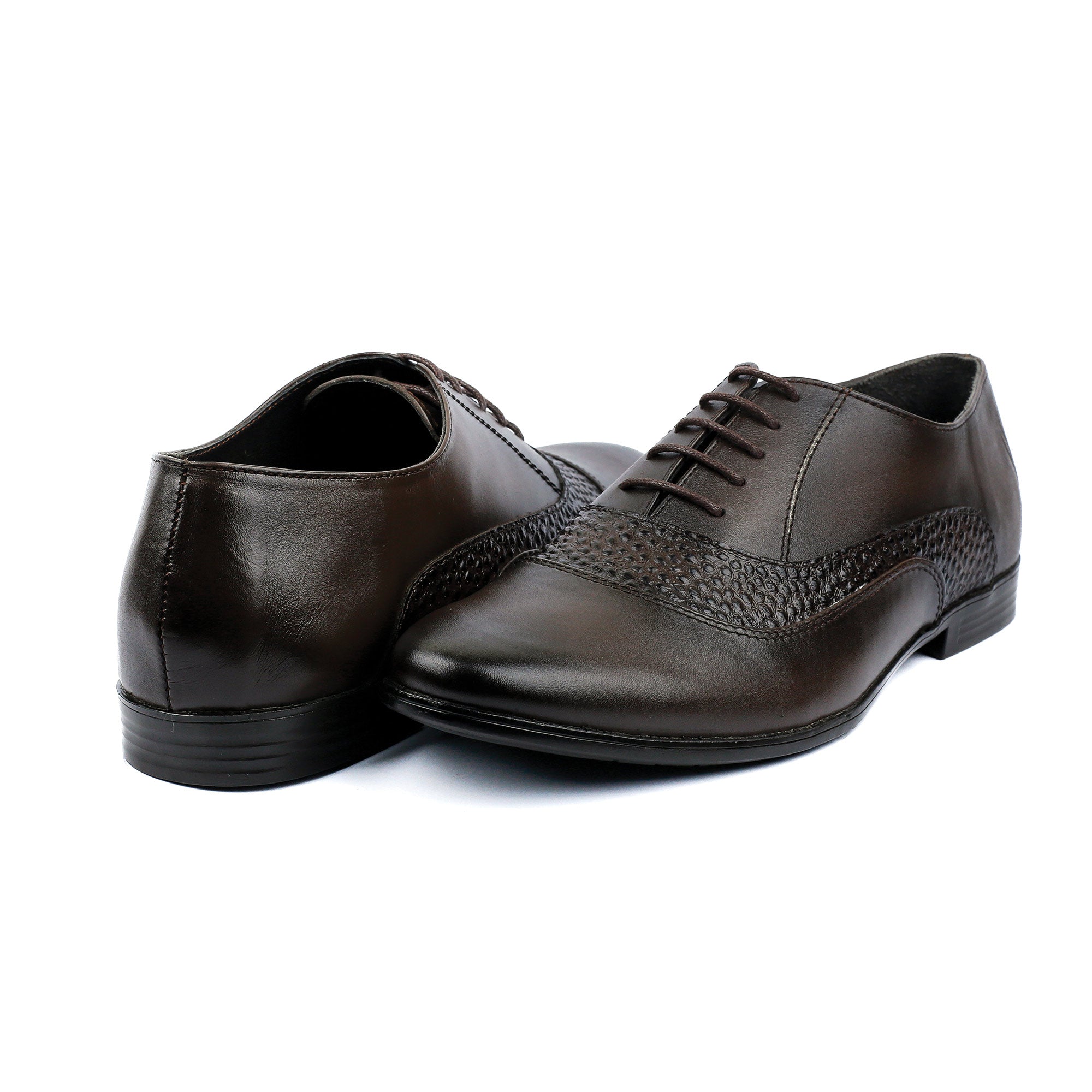 SPLIT LEATHER LACE UP SHOES