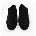 BLACK SUED OLD MONEY SHOES