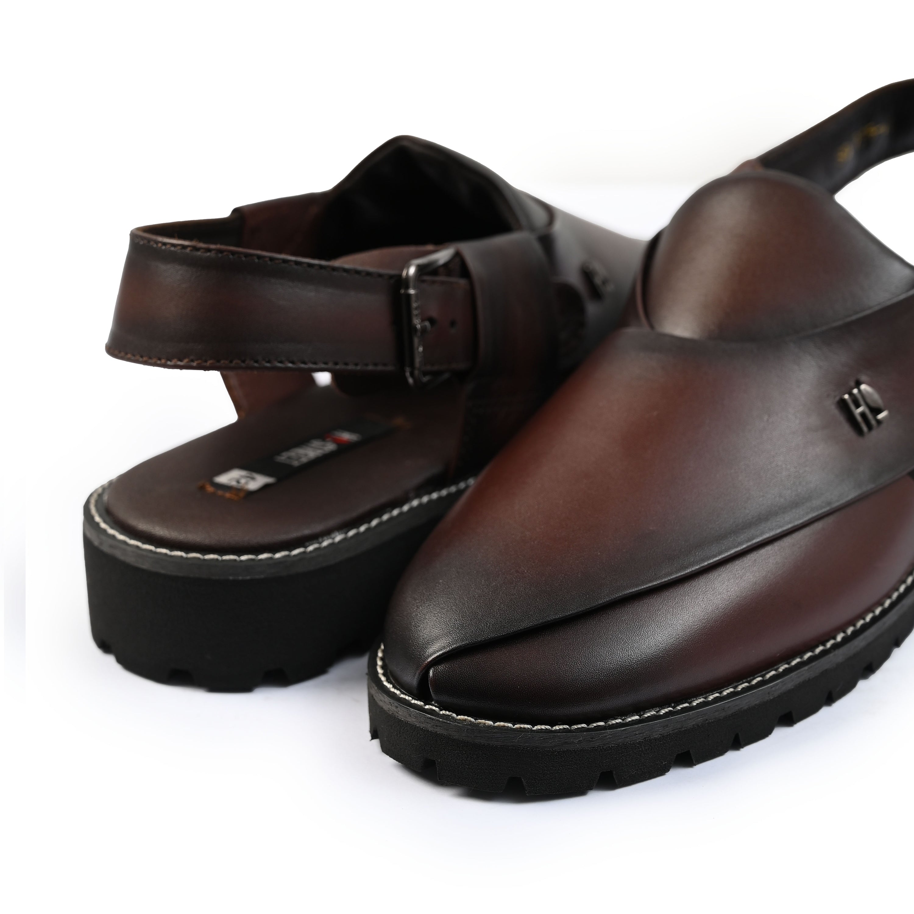 TWO TONE LIGHTWEIGHT LEATHER SANDAL