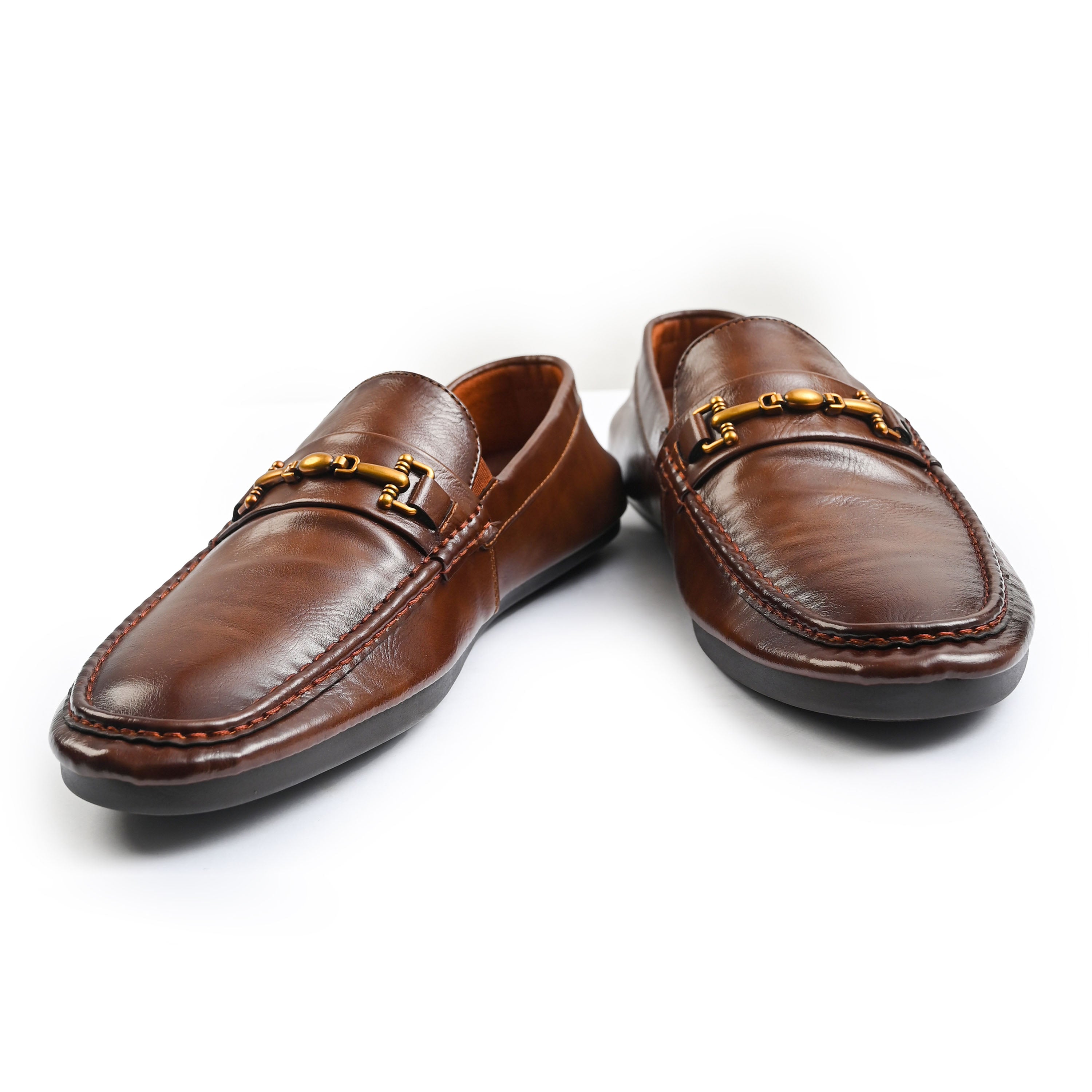 SOFT LEATHER BUCKLE MOCCASIN