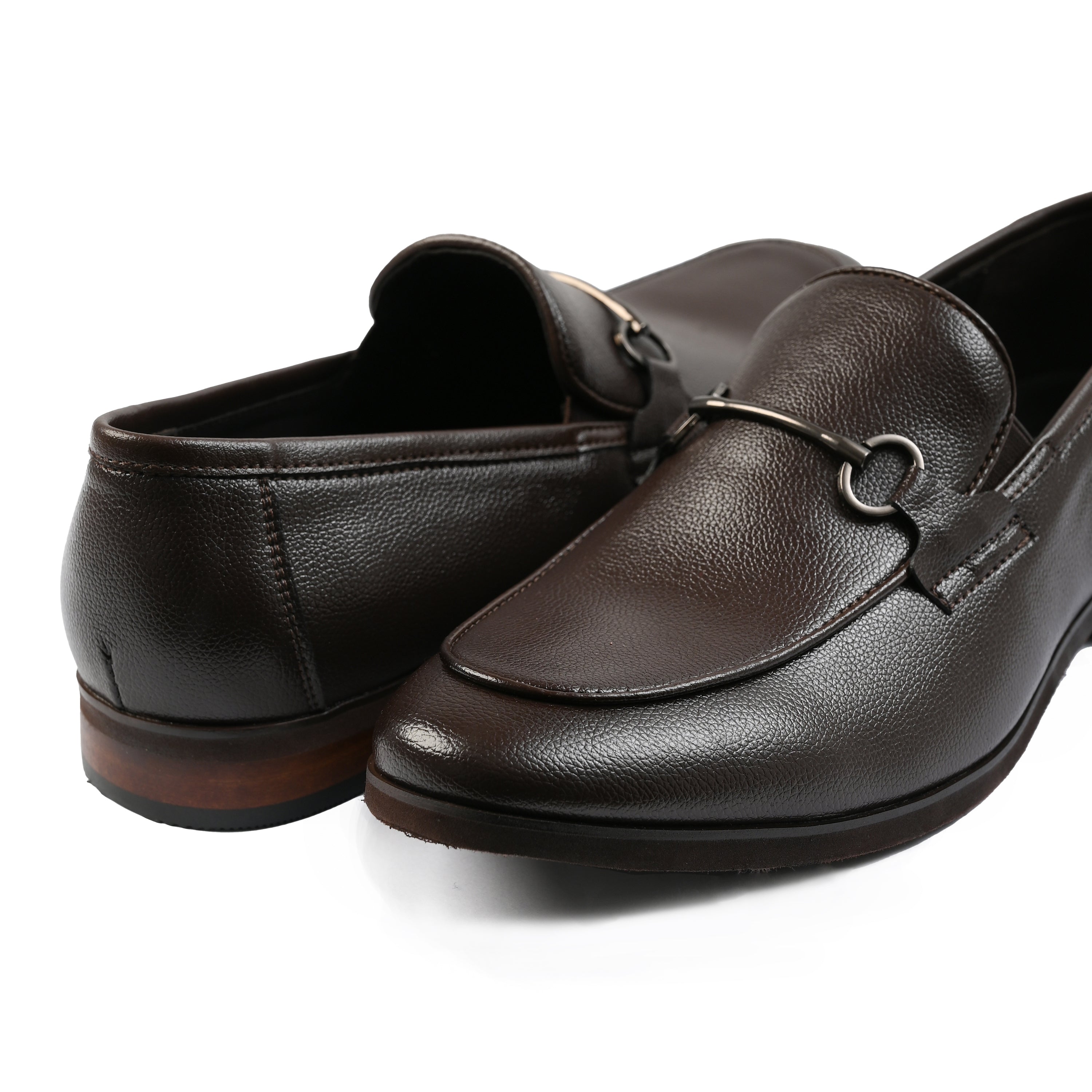 BROWN BASIC LEATHER DRESS SHOES