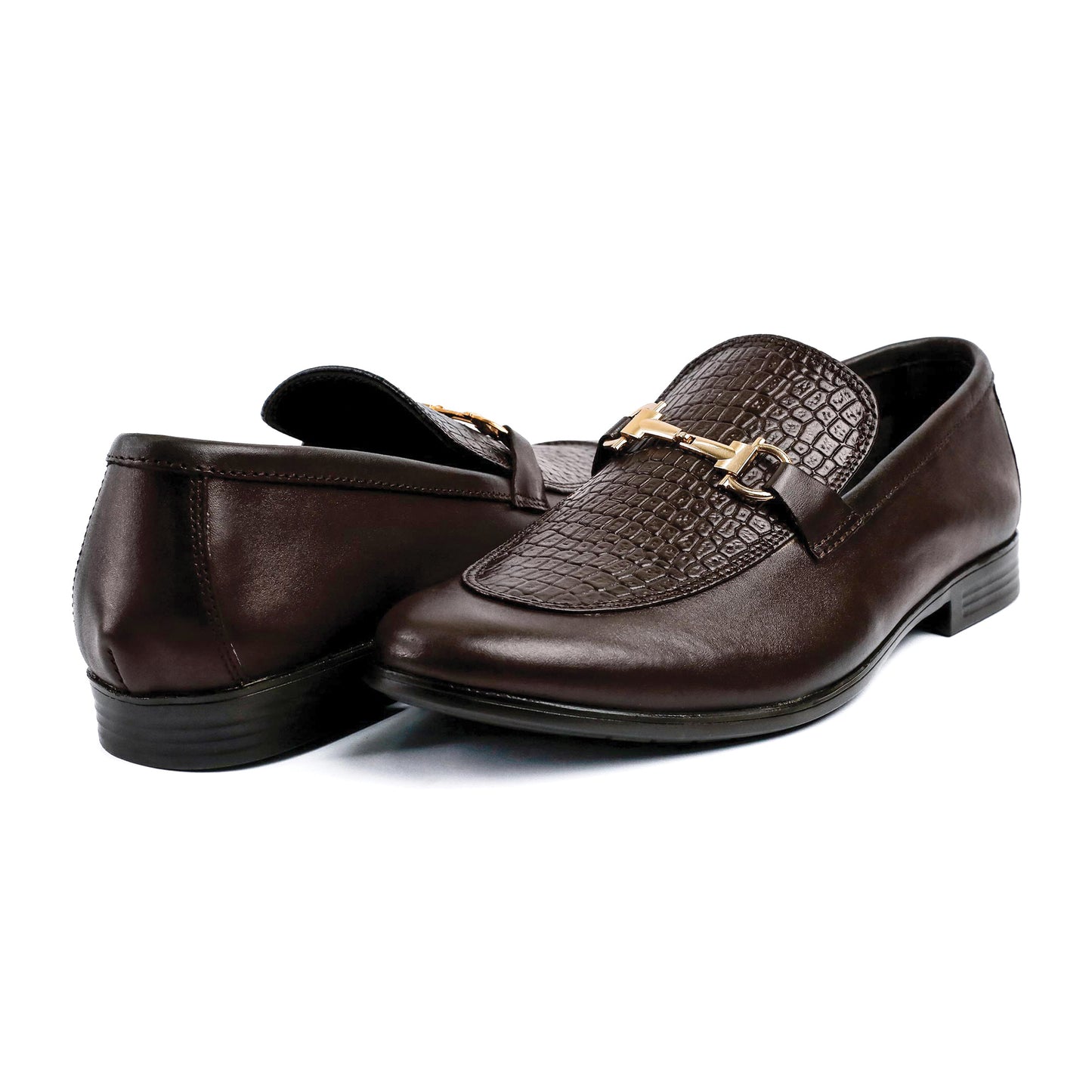 BROWN SPLIT LEATHER SHOES