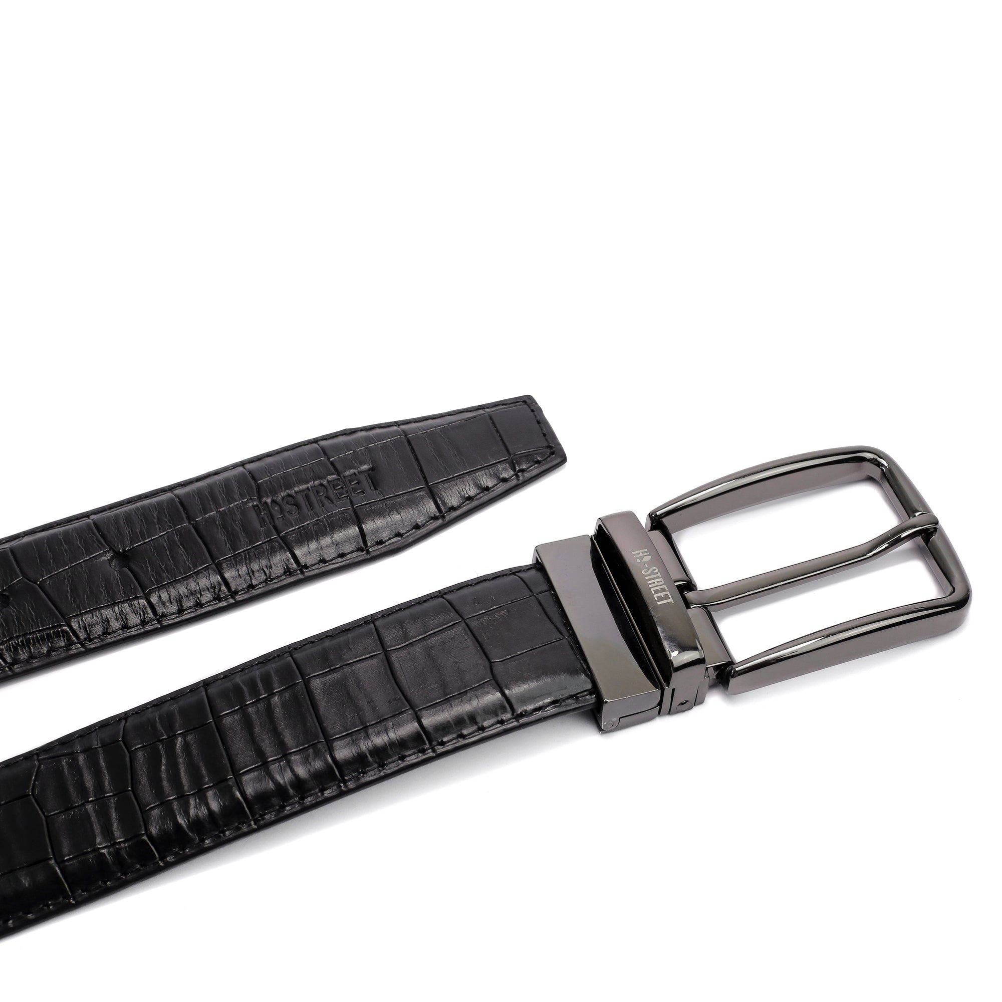 TEXTURED LEATHER BELT
