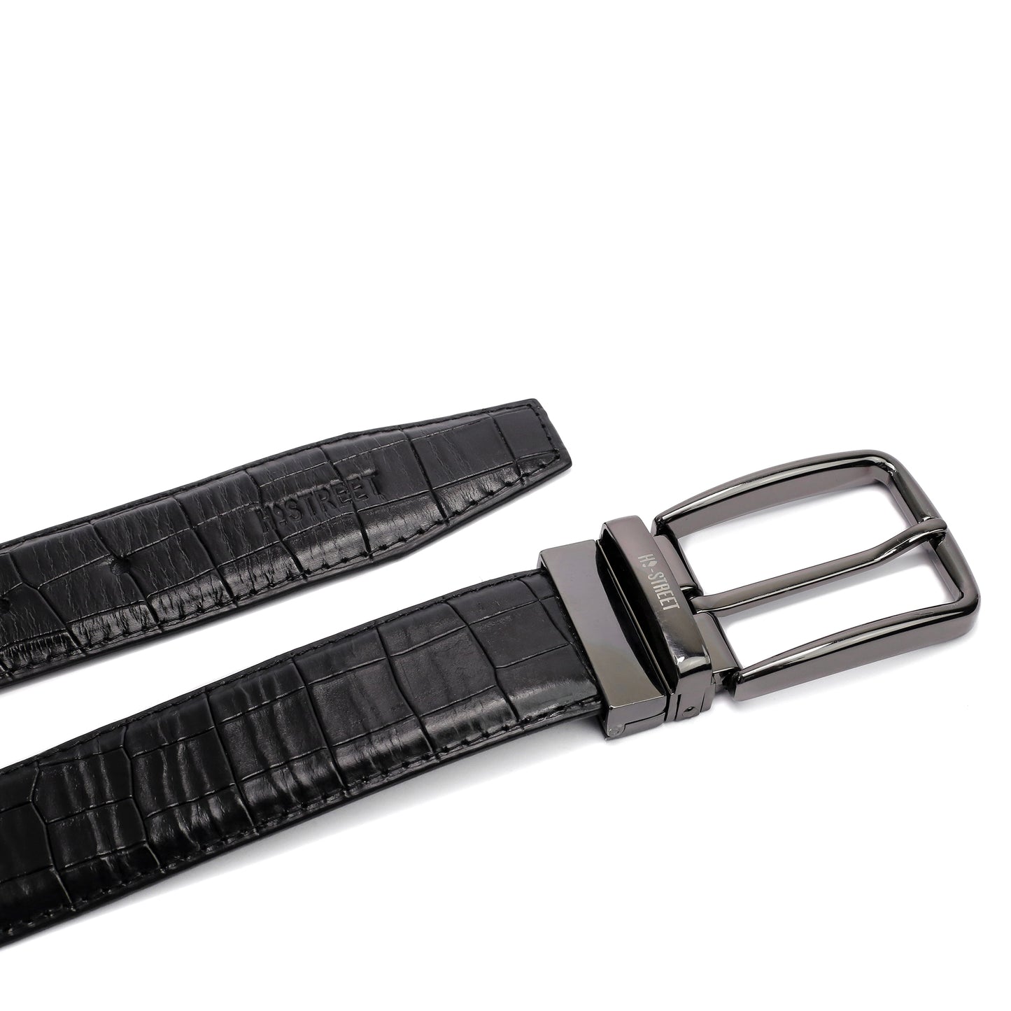 TEXTURED LEATHER BELT