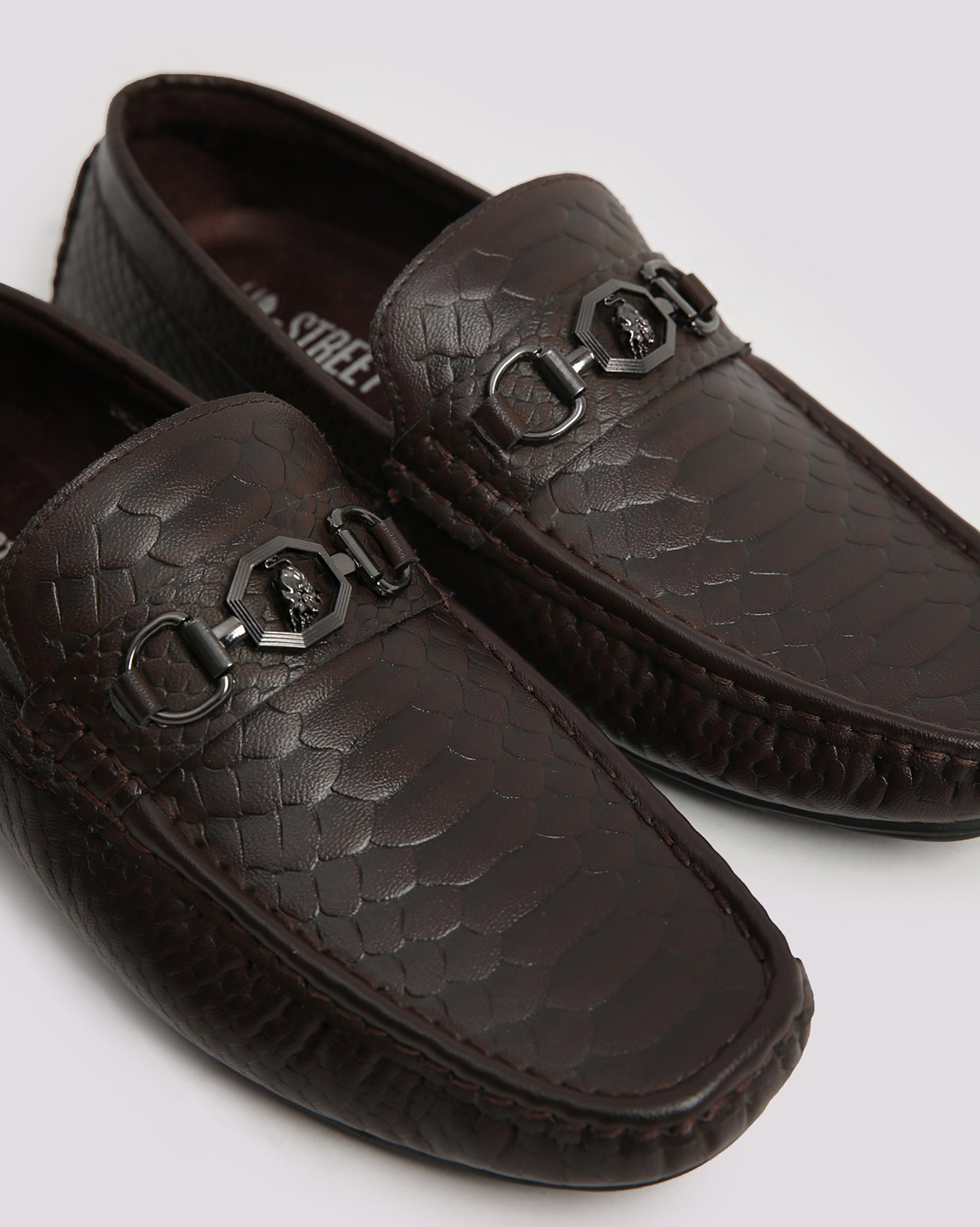 Brown Moccasins With Buckle