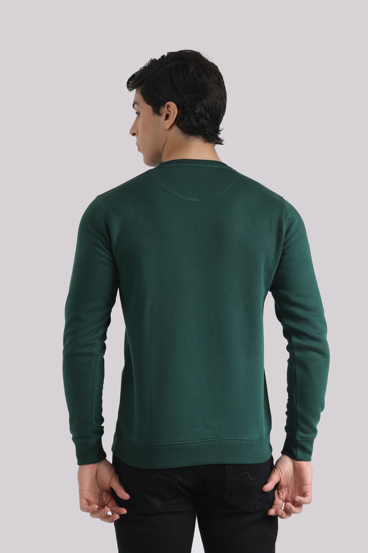 GREEN PRINTED SWEAT SHIRT