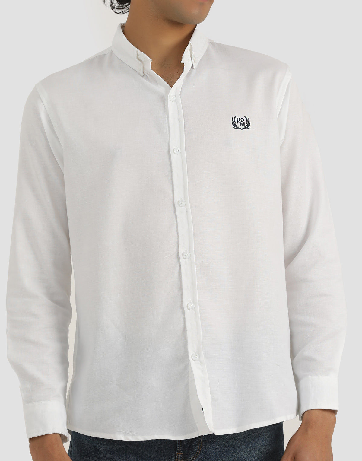 BUTTON DOWN LOGO SHIRT