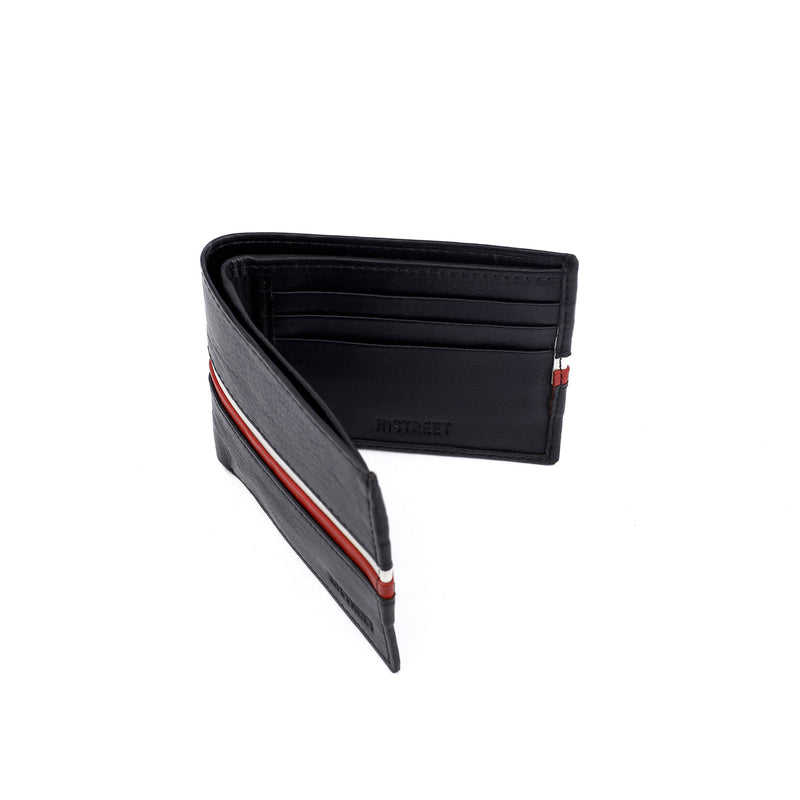 BLACK ANILINE LEATHER WALLET