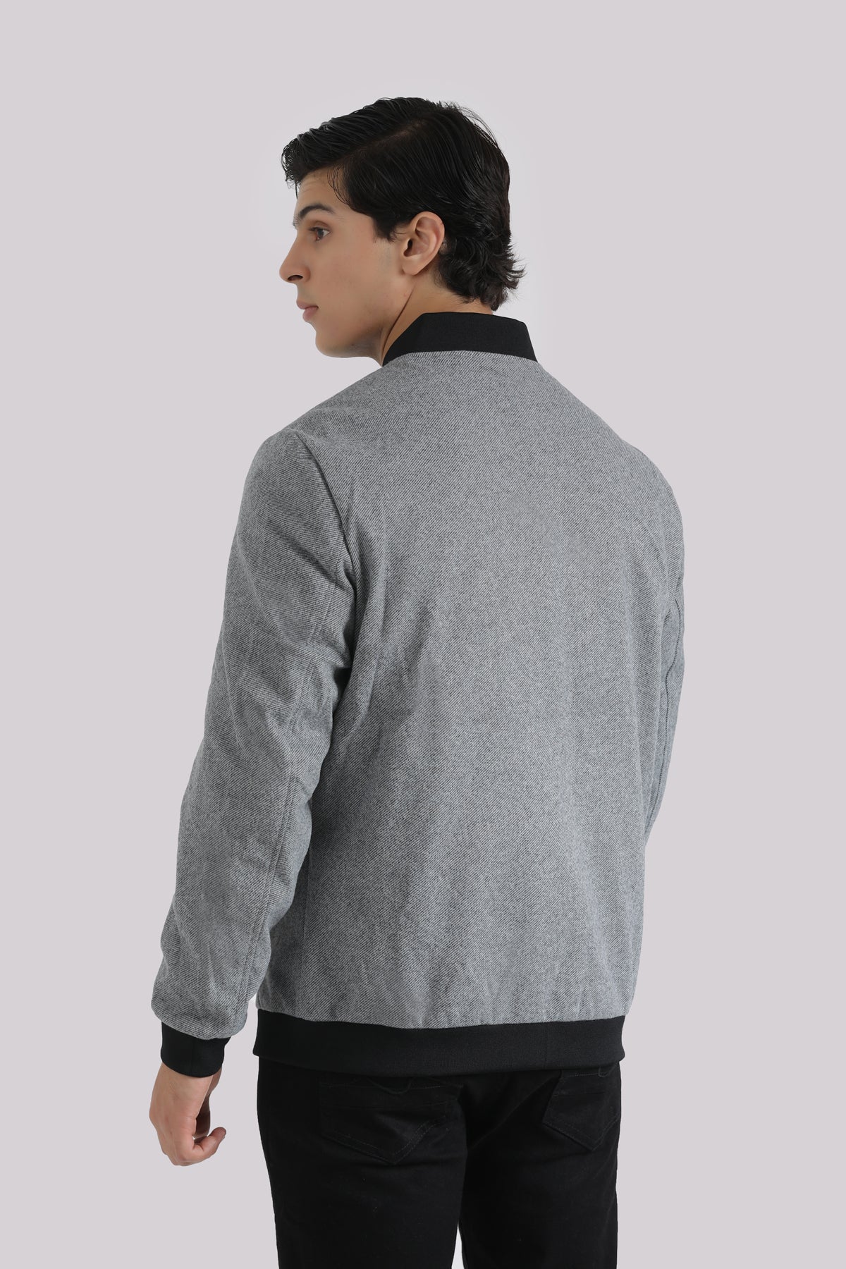 GREY WOOL BLEND JACKET