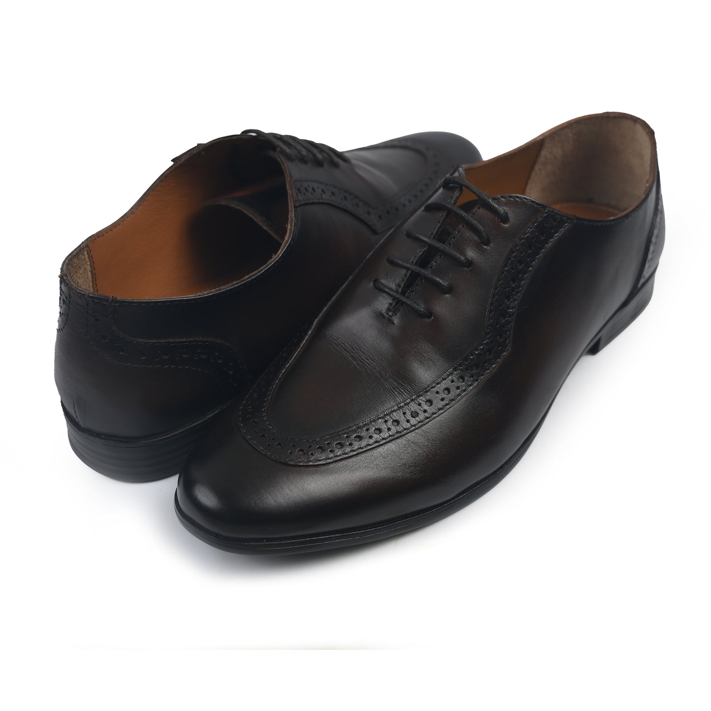 LACE UP TWO TONE SHOES