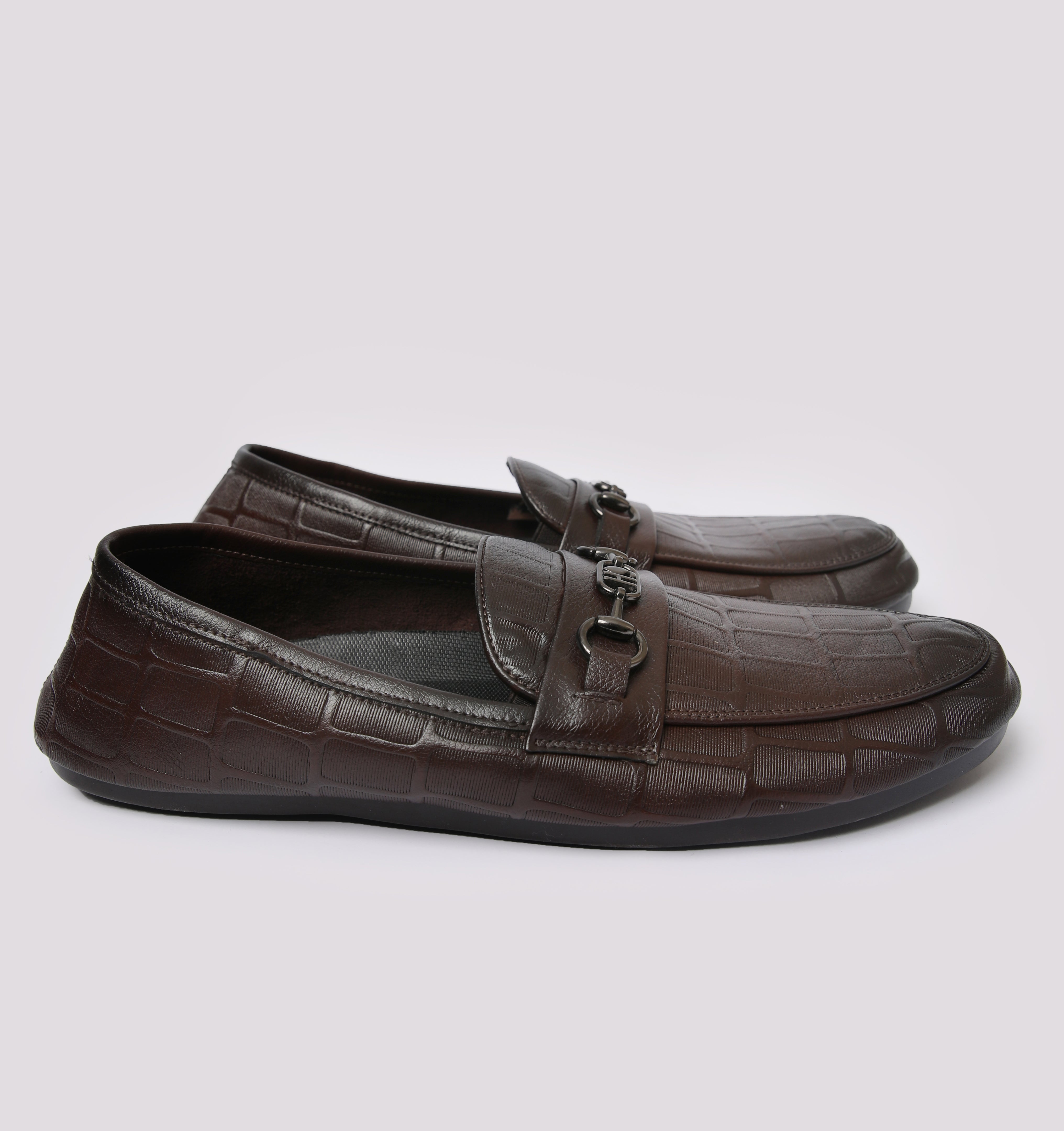 BROWN SOFT LEATHER LOAFERS