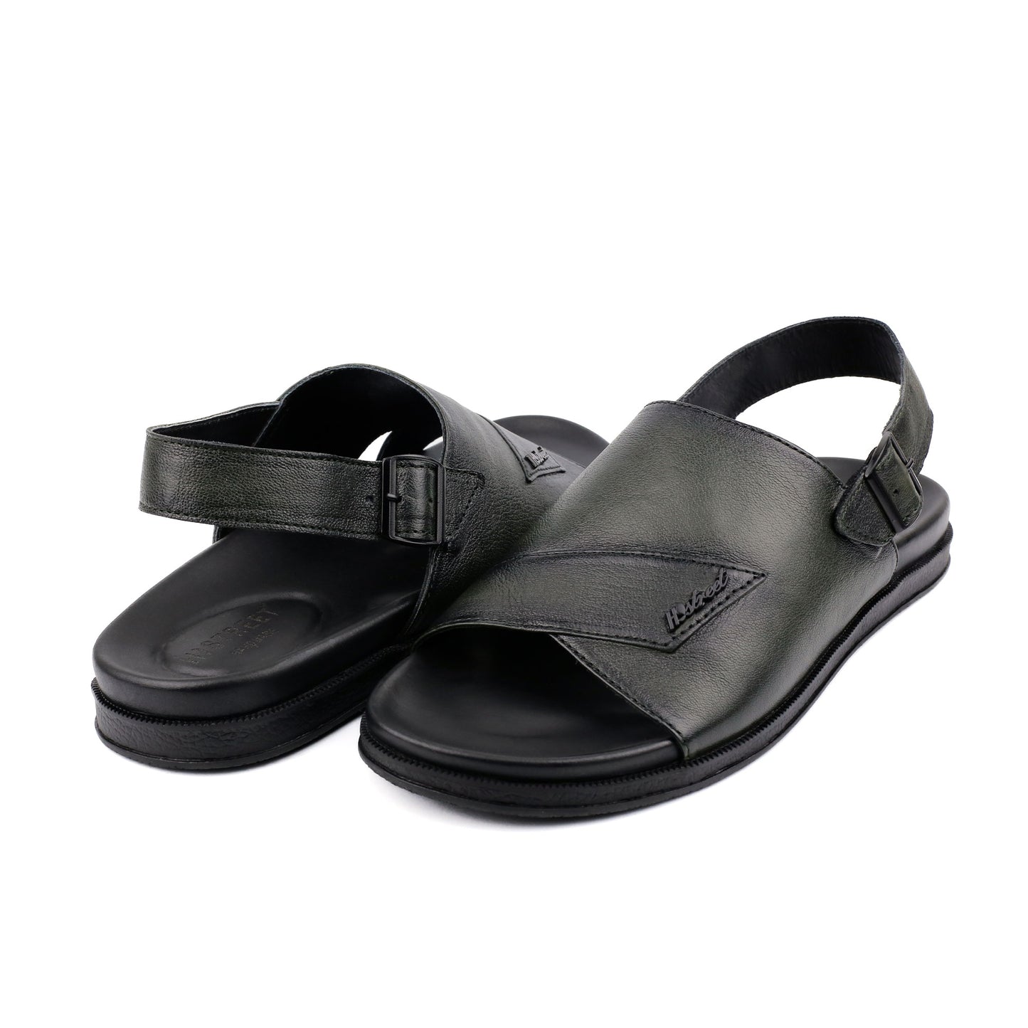 ANILINE LEATHER EVA SANDAL