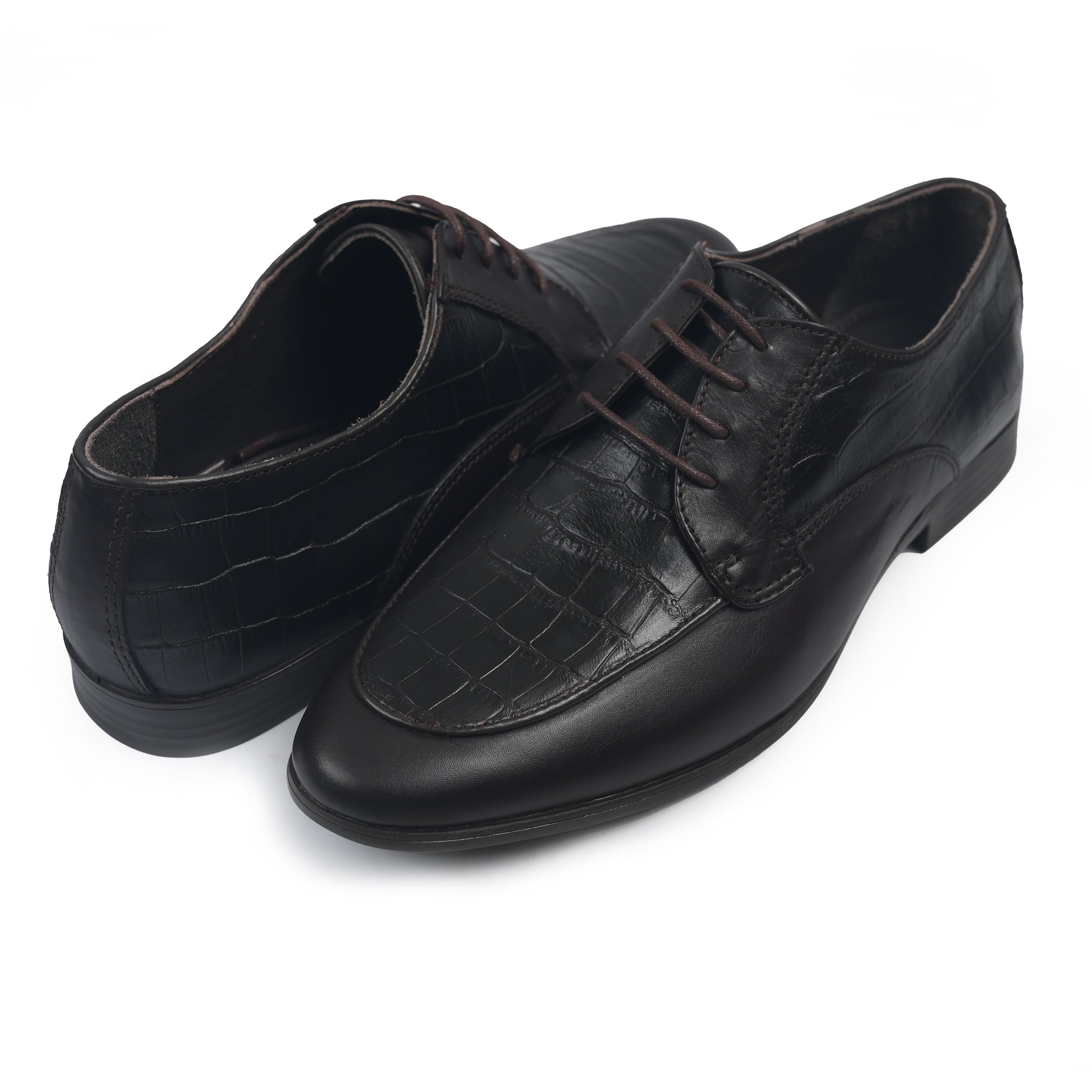 SPLIT LEATHER LACE UP SHOES