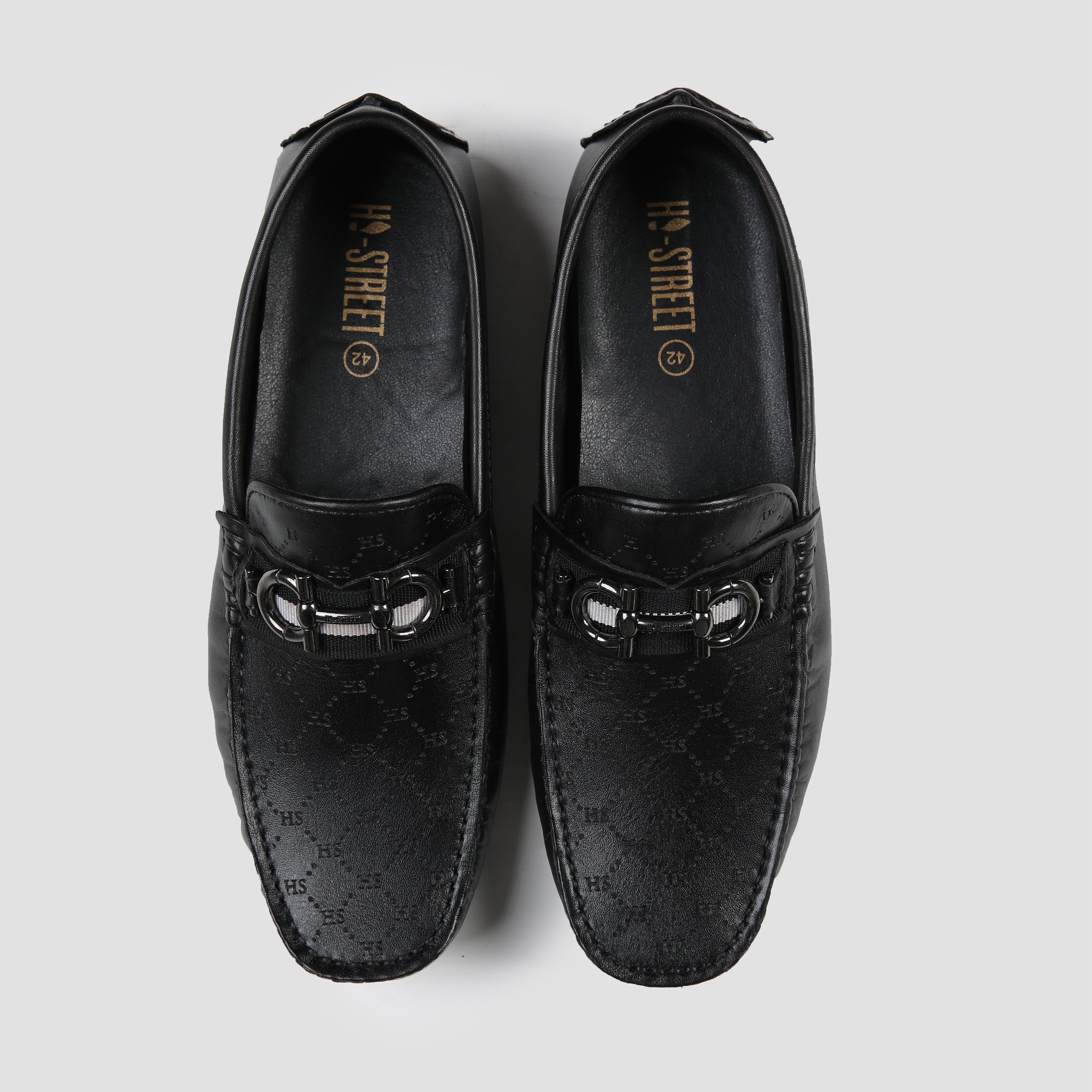 LASER PRINT LEATHER LOAFERS