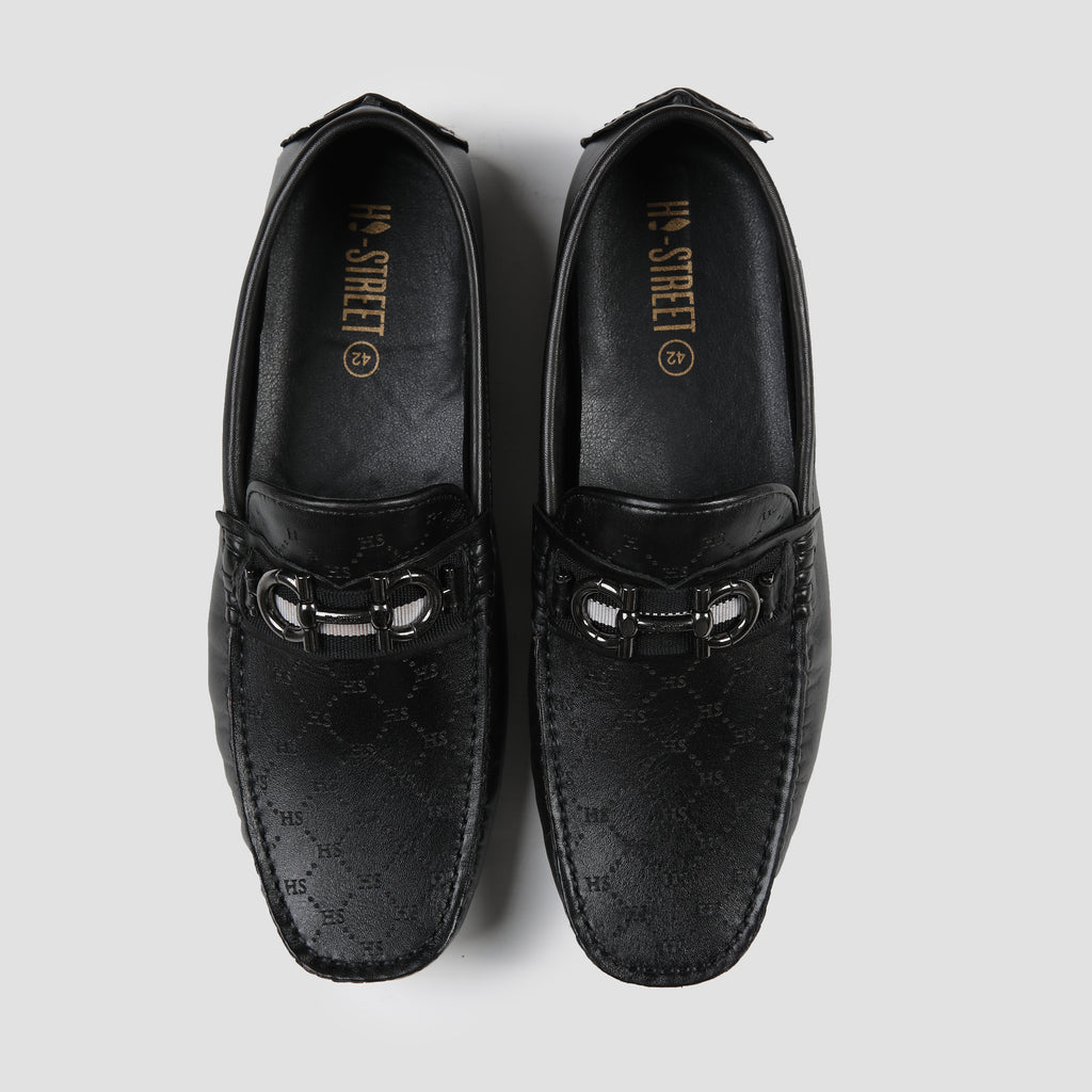 LASER PRINT LEATHER LOAFERS