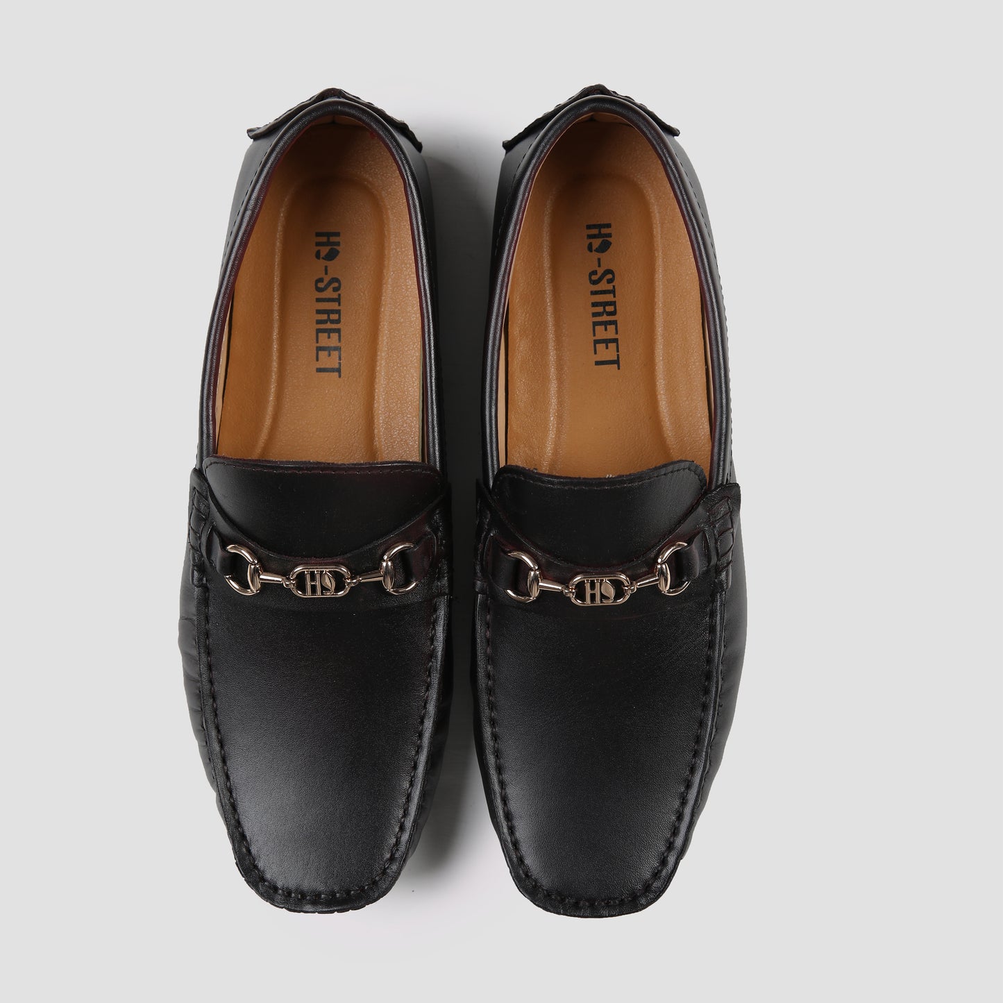 TWO TONE LEATHER LOAFERS