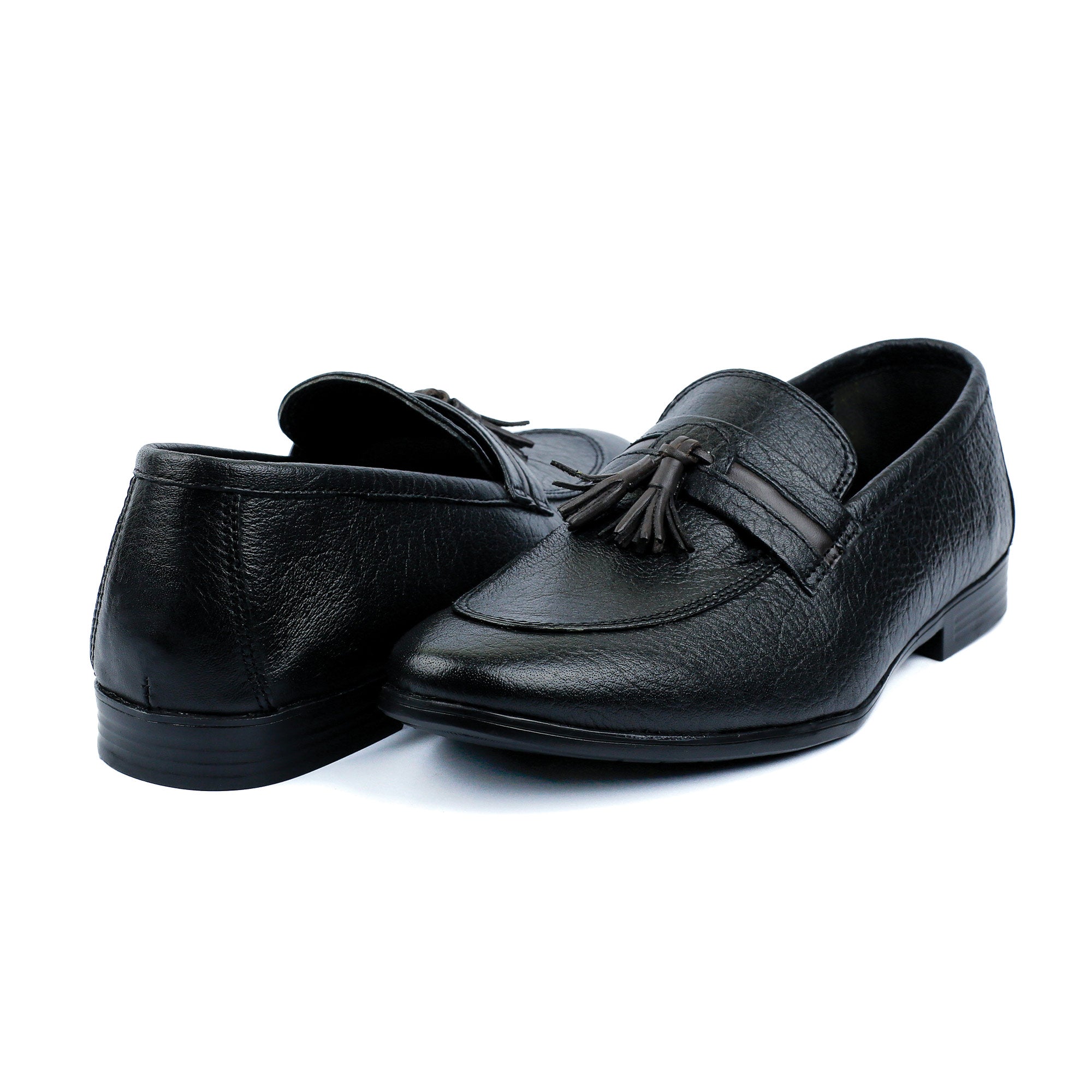 CONTRAST TASSEL LEATHER SHOES