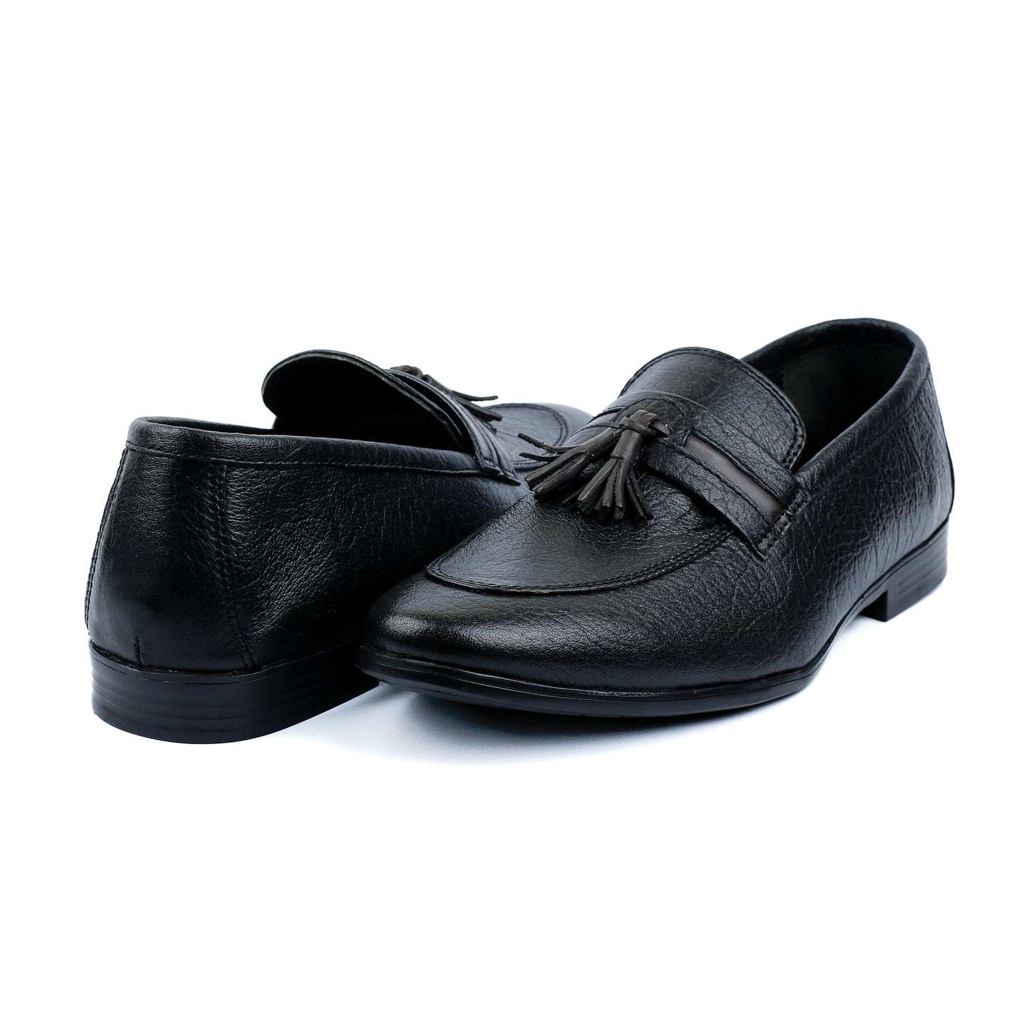 CONTRAST TASSEL LEATHER SHOES