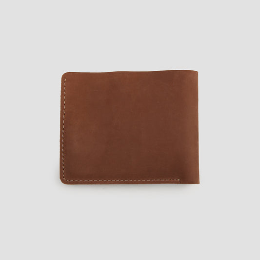 BROWN NUBUCK LEATHER WALLET