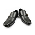 DOUBLE MONK LEARTHER SHOES