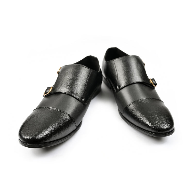 DOUBLE MONK LEARTHER SHOES
