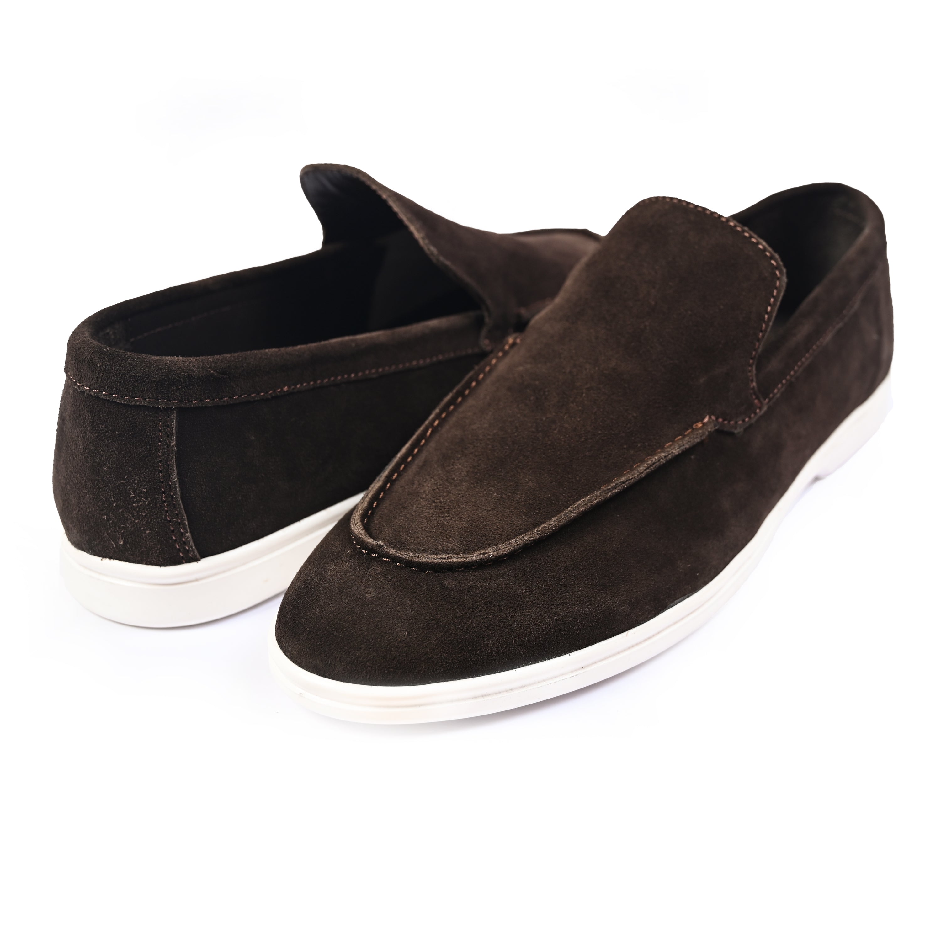 BROWN SUEDE OLD MONEY SHOES