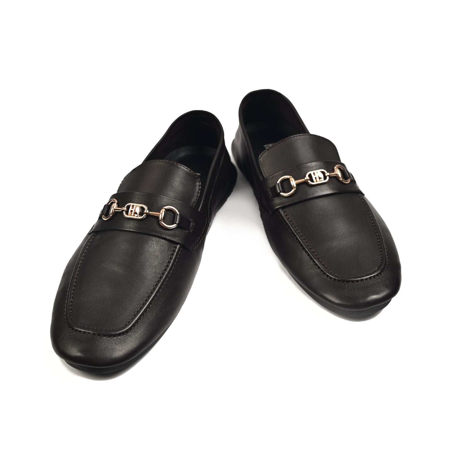 COFFEE SOFT LEATHER SHOES