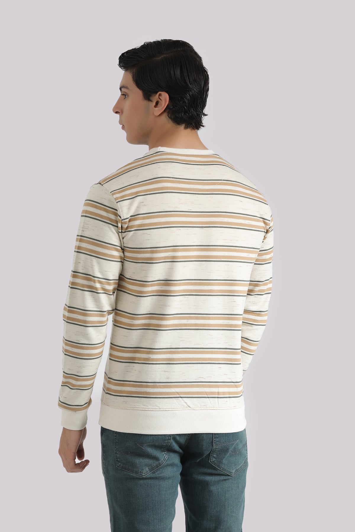 MULTI STRIPPED SWEAT SHIRT