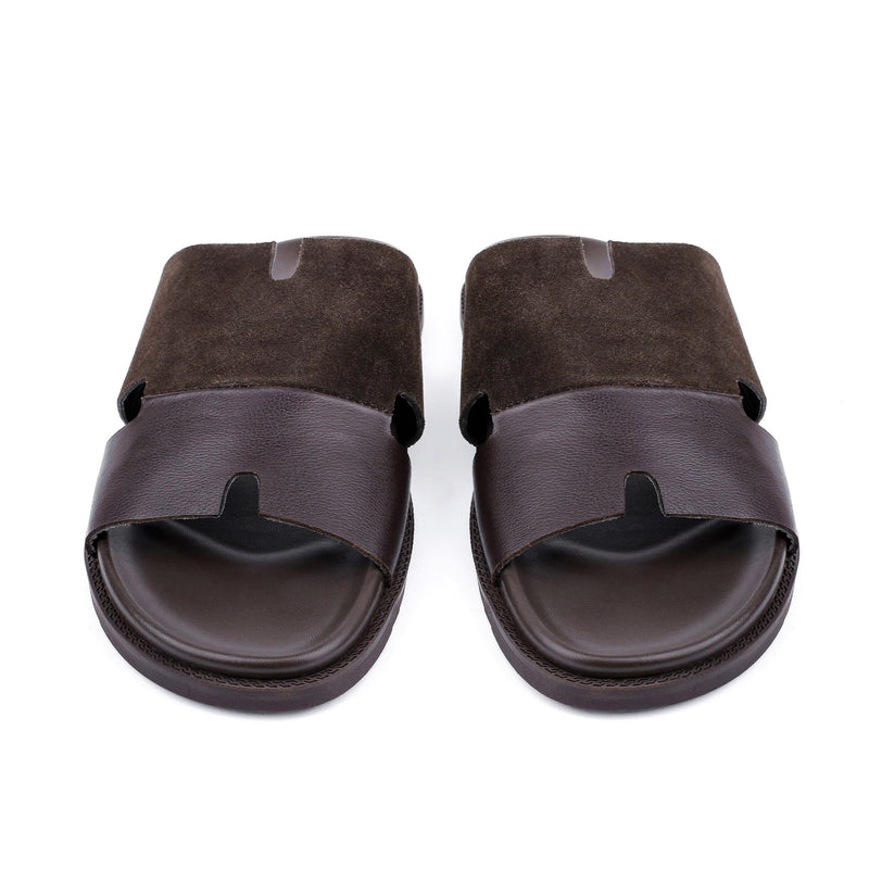 SPLIT LEATHER EVA SLIPPER