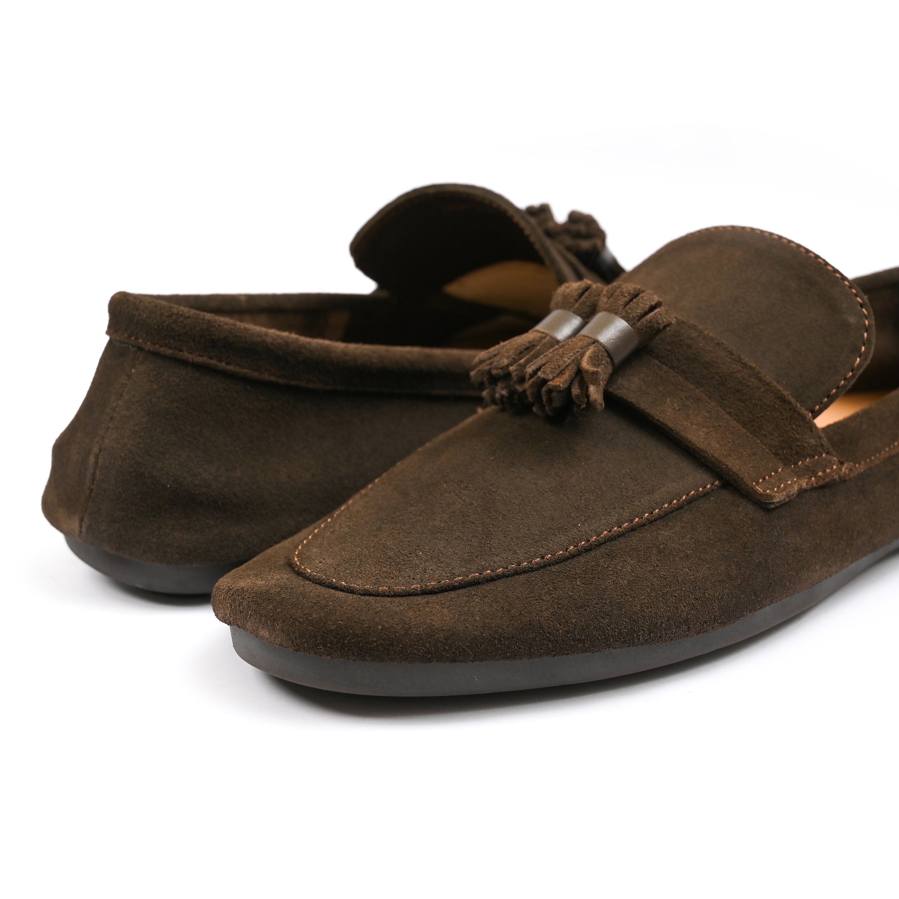 SUEDE LEATHER TASSEL MOCCASIN