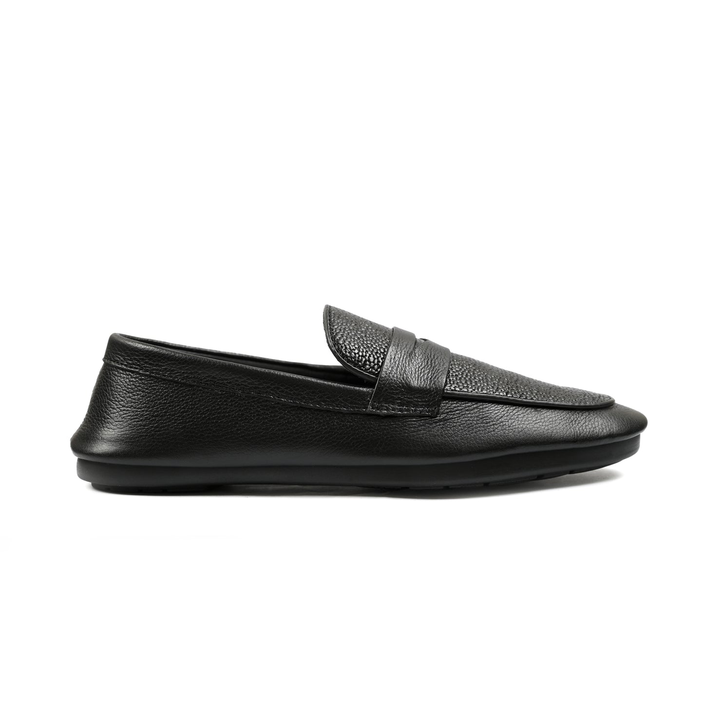SOFT TEXTURED LEATHER LOAFERS